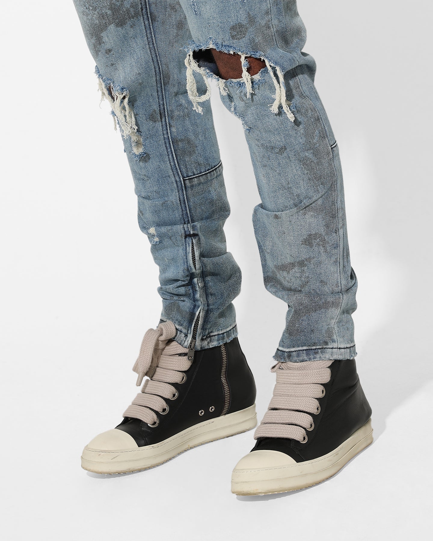 Saint Morta Acid Destroyer Jeans Blue/Black、mySite、zt4zffjzw