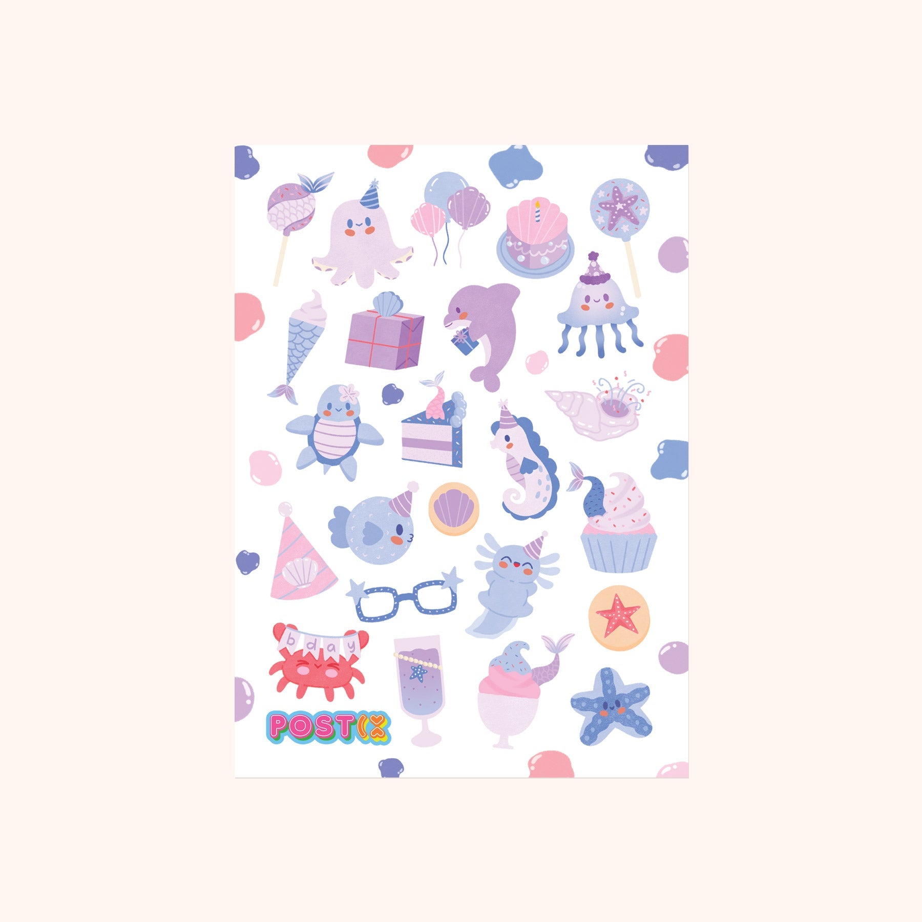  Under the Sea Party Washi Sticker Sheet、mySite、ghnorth