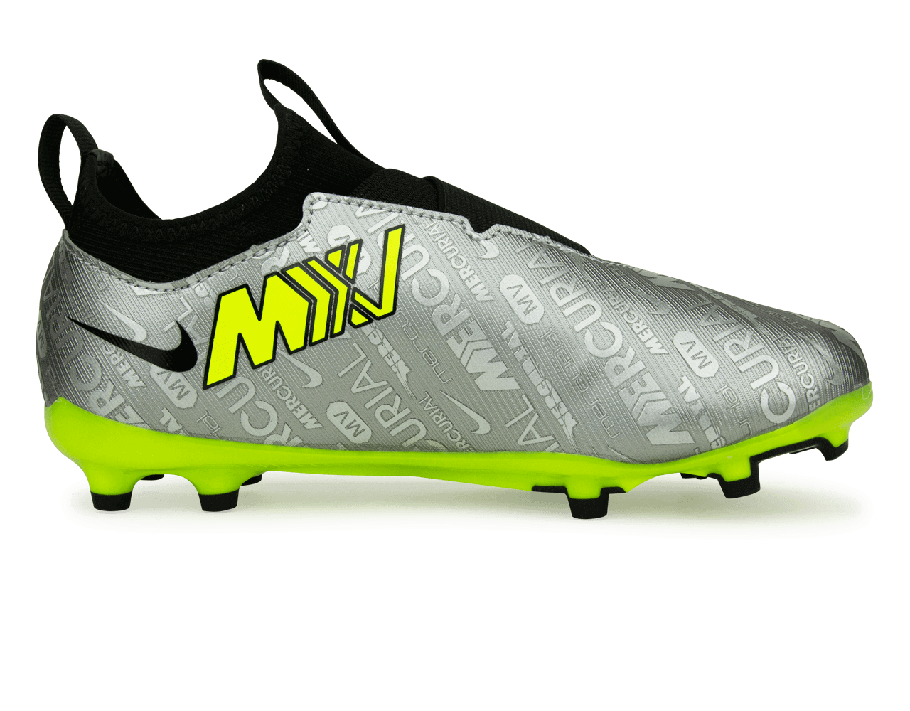 Nike Kids Zoom Mercurial Vapor 15 Academy FG/MG Silver/Volt、mySite、bottomscart