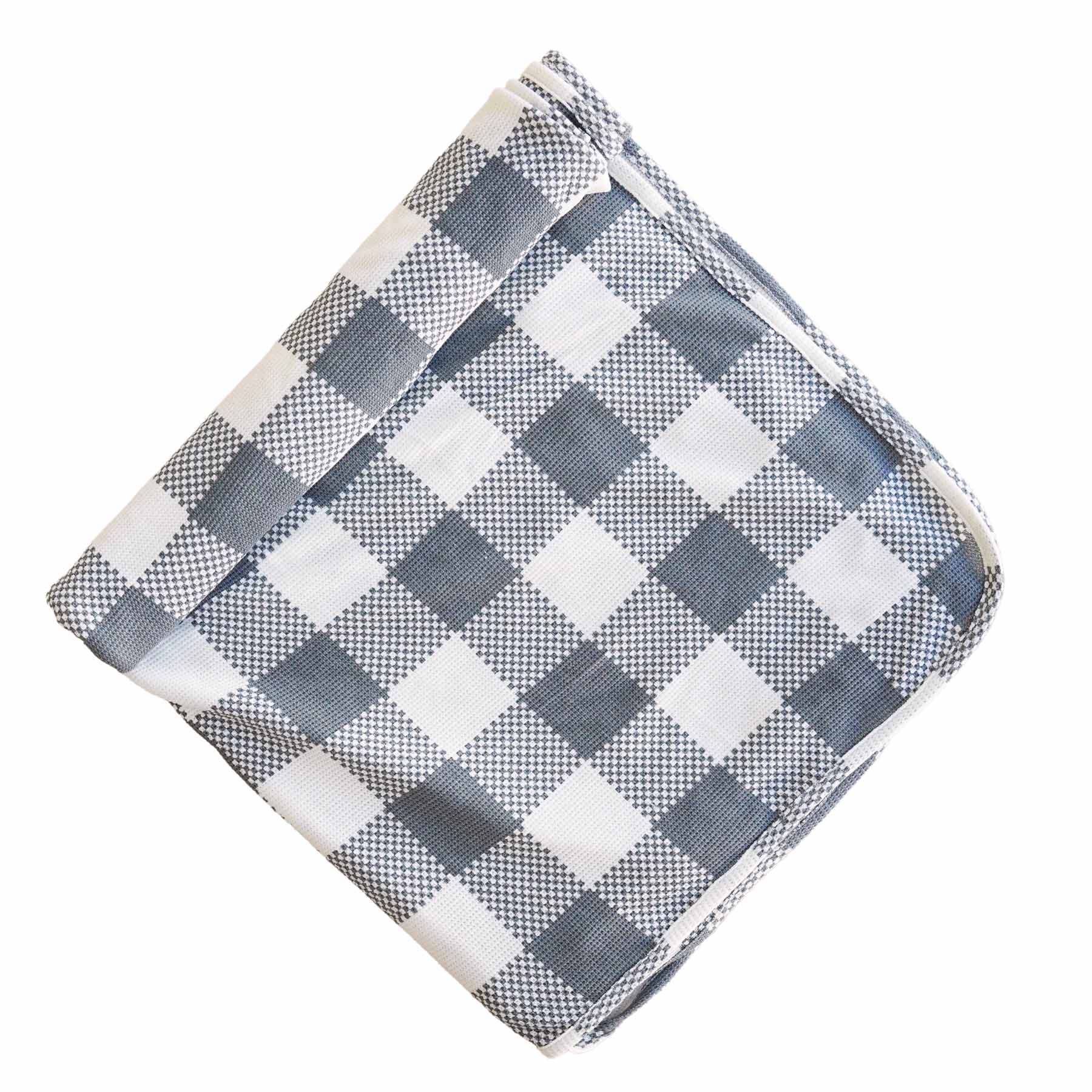  Big Check Bamboo Waffle Oversized Swaddle Blanket | Denim、mySite、layawaytickets