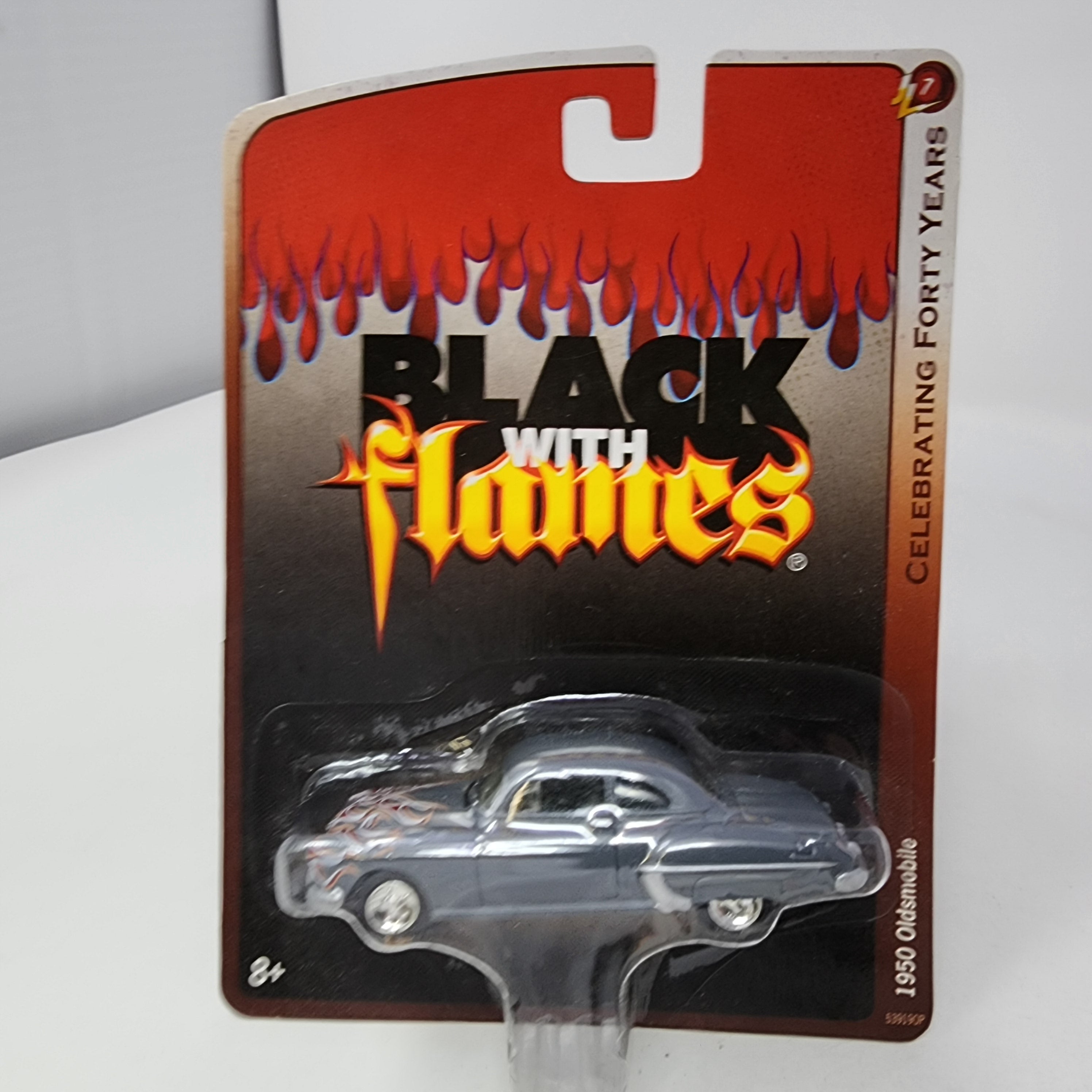 1950 Oldsmobile * Johnny Lightning Black with Flames、mySite、hgirdovlk