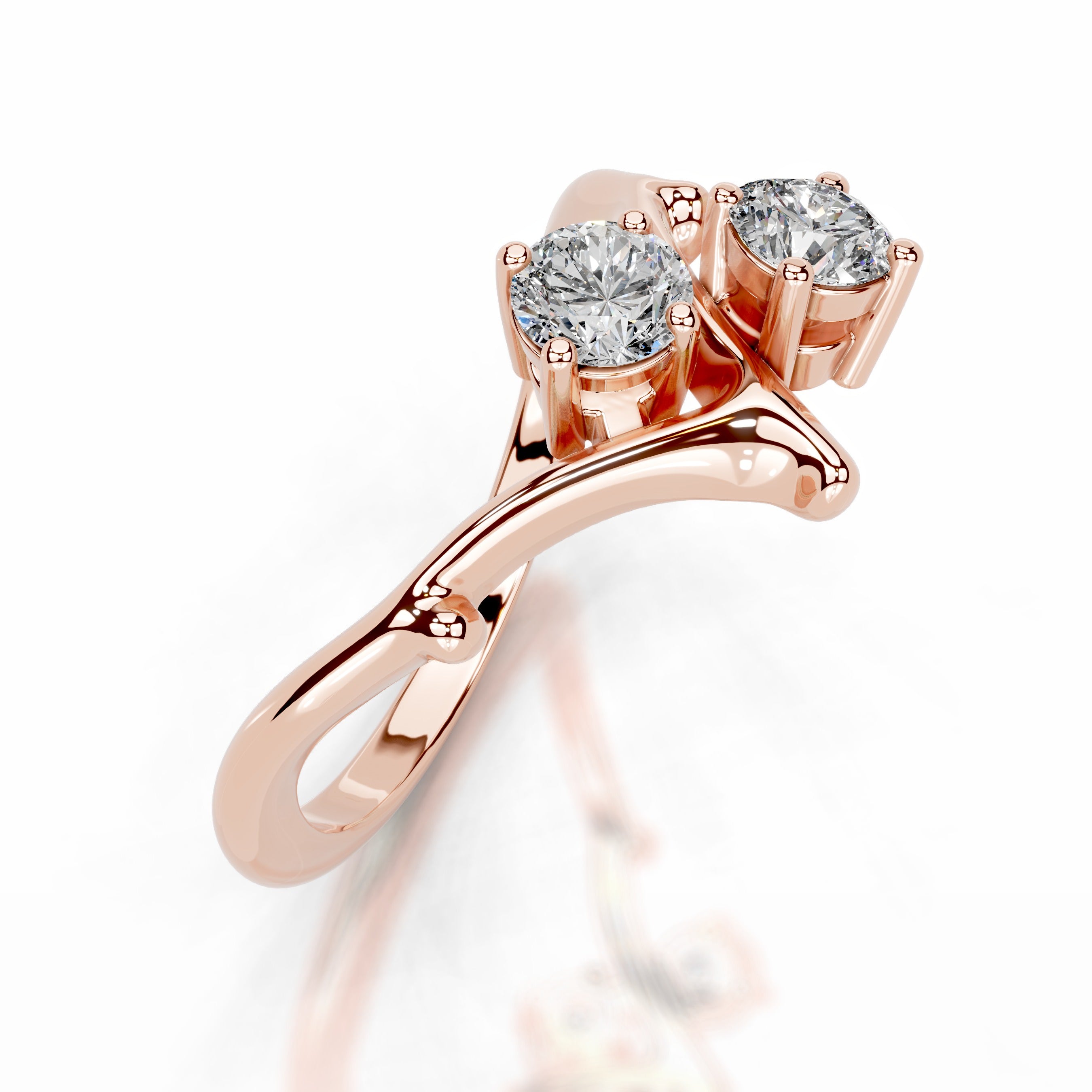 Botanical Brilliance Lab Grown Diamond Ring - 14K Rose Gold、mySite、hinf8tx79