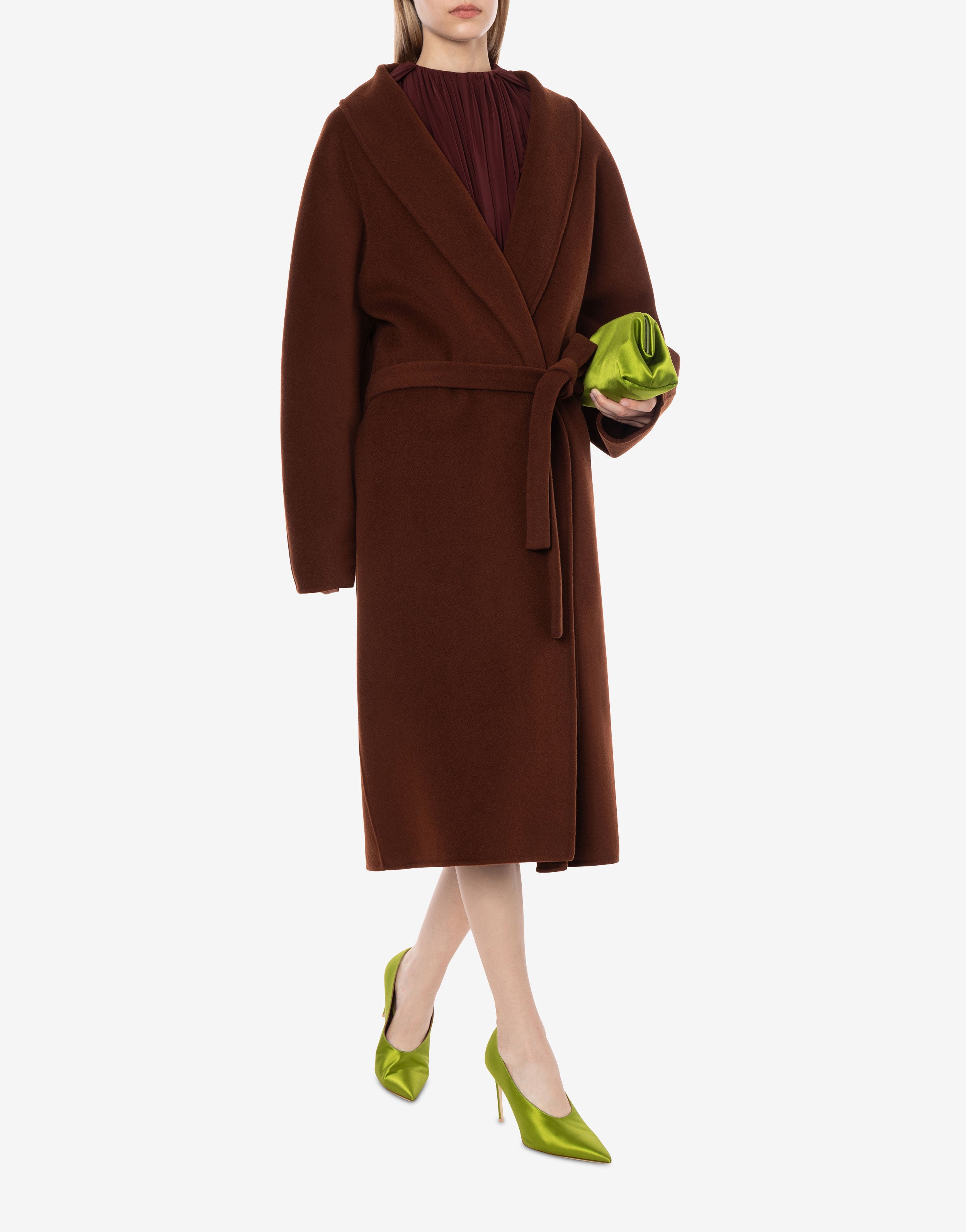 Cappotto longuette in panno double、mySite、aoinhome