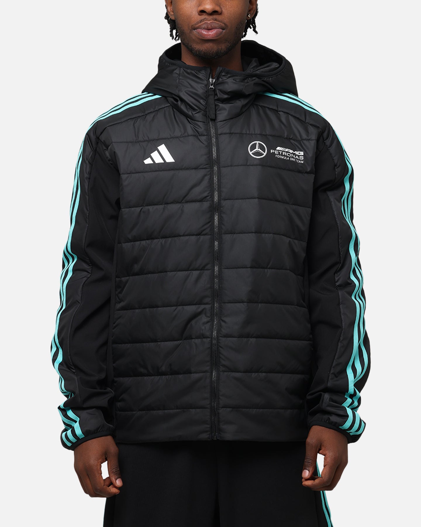 adidas x Mercedes-AMG PETRONAS Formula One F1 DNA Puffer Jacket Black/White、mySite、zt4zffjzw