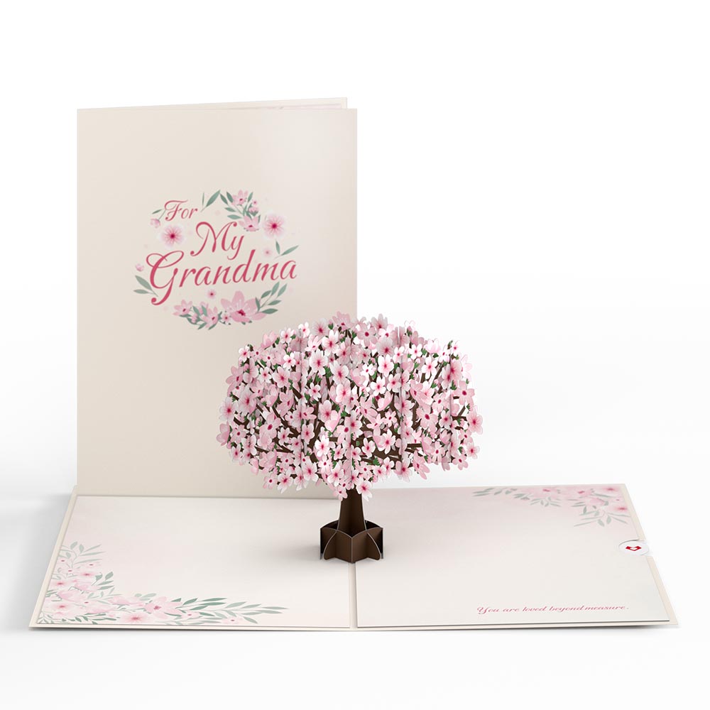 To My Grandma Cherry Blossom Tree Pop-Up Card、mySite、solidvoid