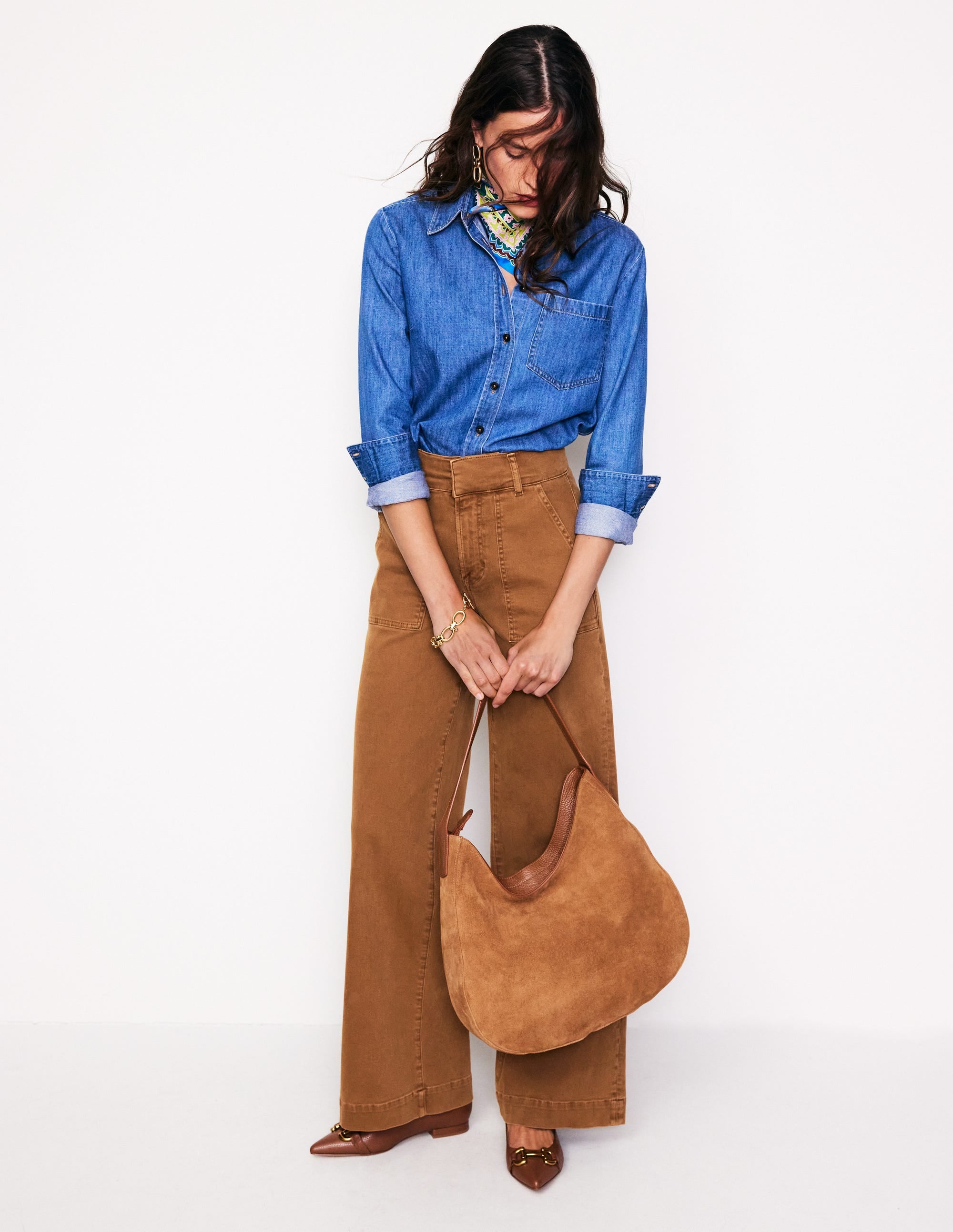  Wide Leg Cargo Trousers-Gingerbread、mySite、ashleygrahame