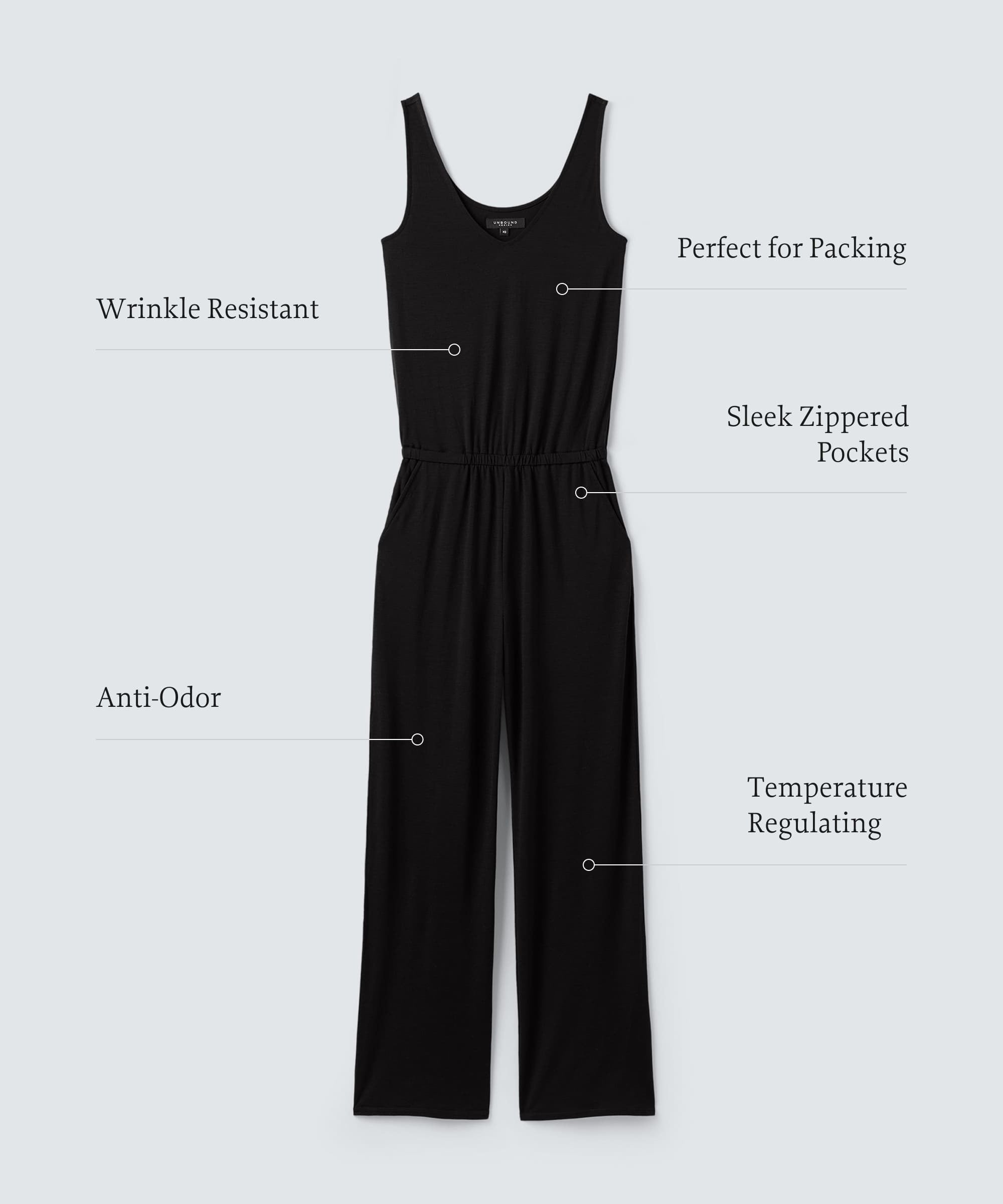 Women's Merino Travel Jumpsuit、mySite、noshort