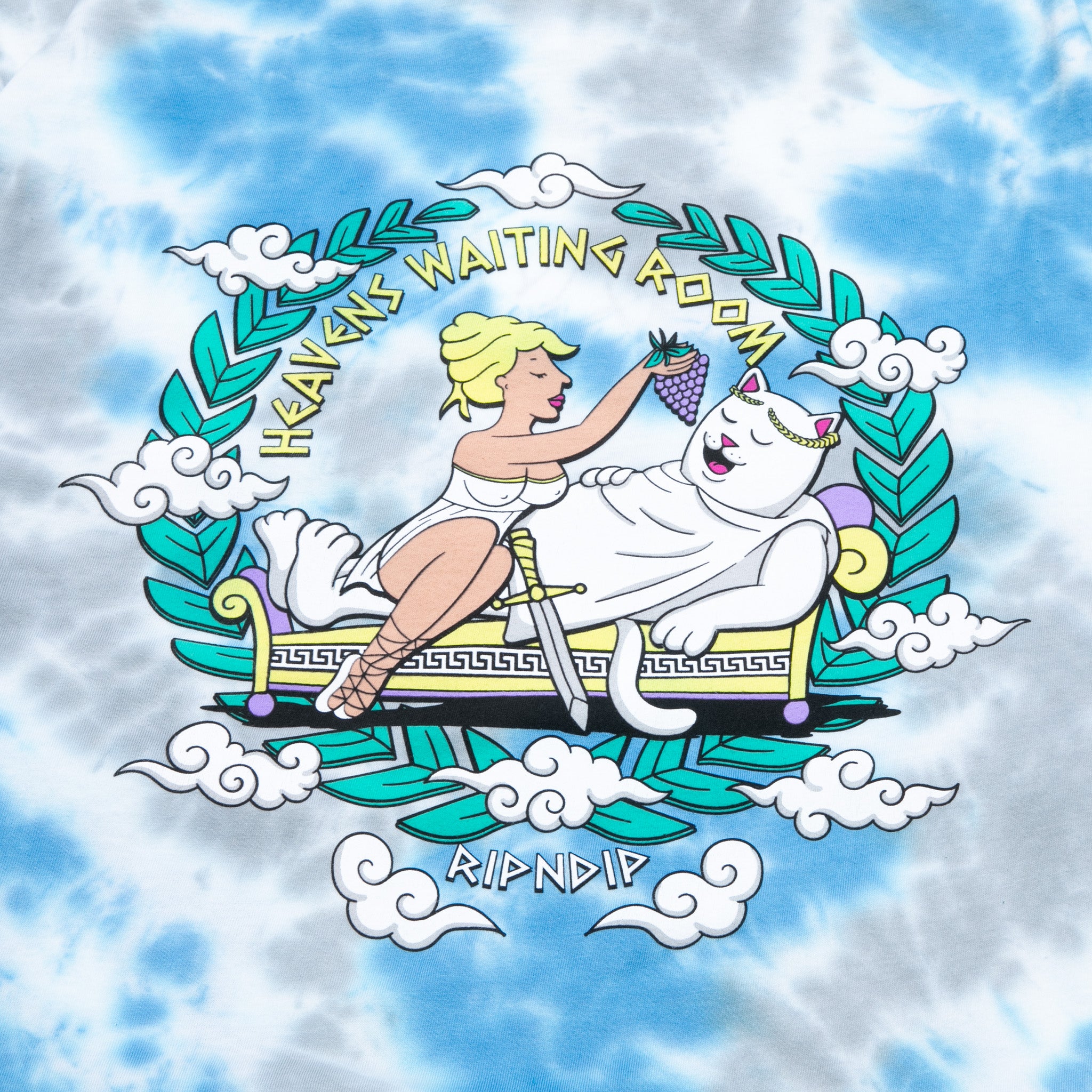  Waiting In Heaven Long Sleeve (Light Blue Cloud Wash)、mySite、merchandisen