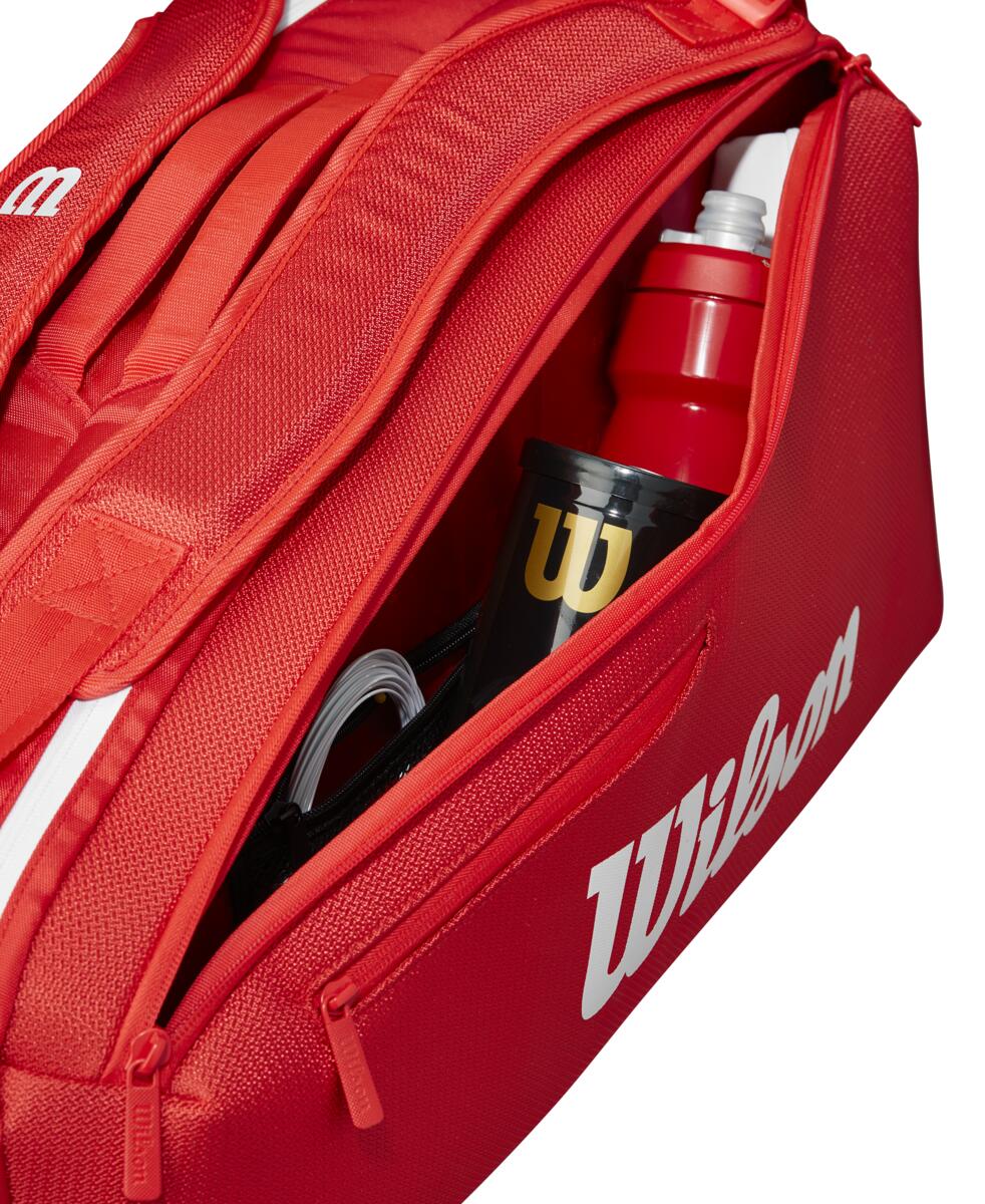 Wilson Super Tour 6 Pack 2025 Racquet Bag (Red)