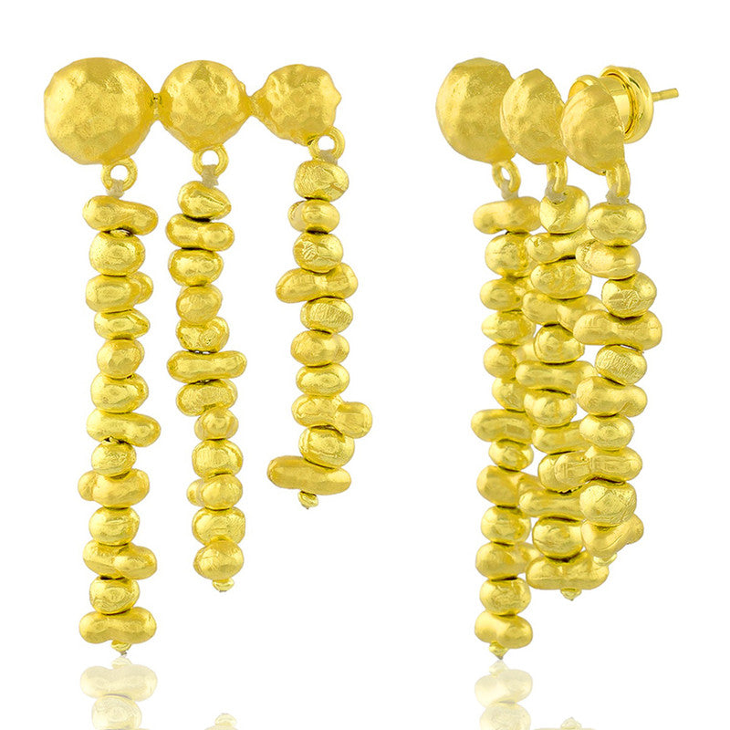 Molten Drop Earrings | 14K Gold Plated、mySite、camillekostekn