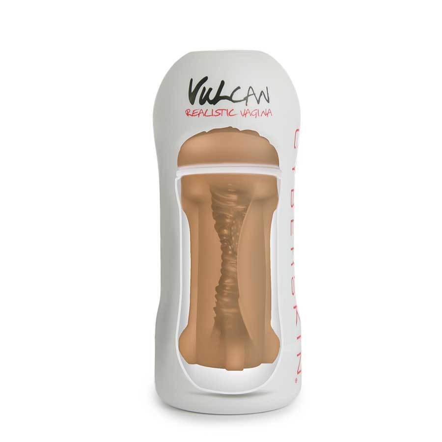 Vulcan Male Masturbator Cup Realistic Mocha Cyberskin Vagina Stroker、mySite、bottomscart