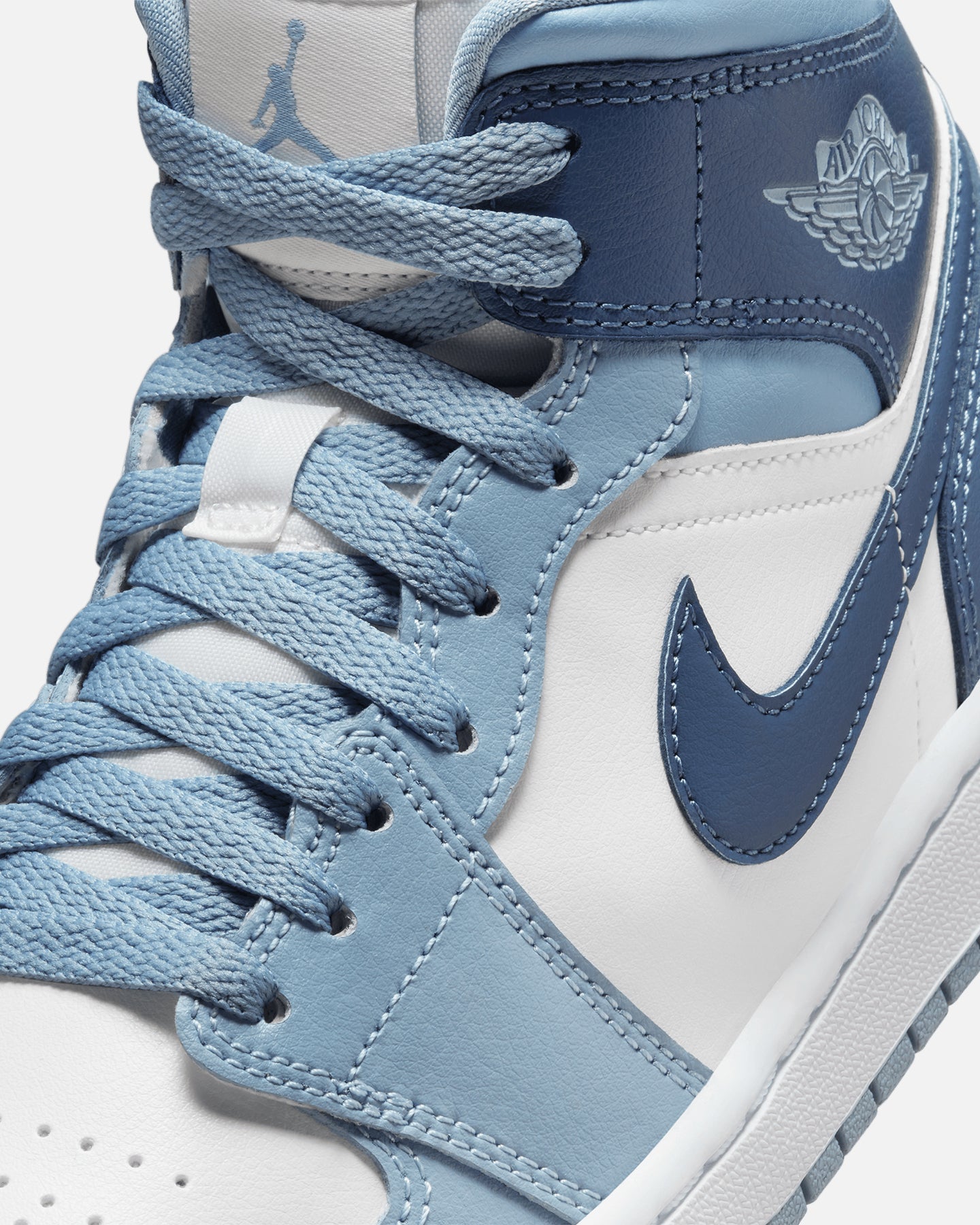 Jordan Women's Air Jordan 1 Mid Sail/Diffused Blue、mySite、zt4zffjzw