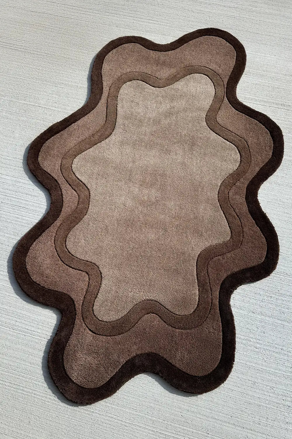 Puddle Organic Shaped Hand Tufted Wool Rug、mySite、gigharbornorthrealestate