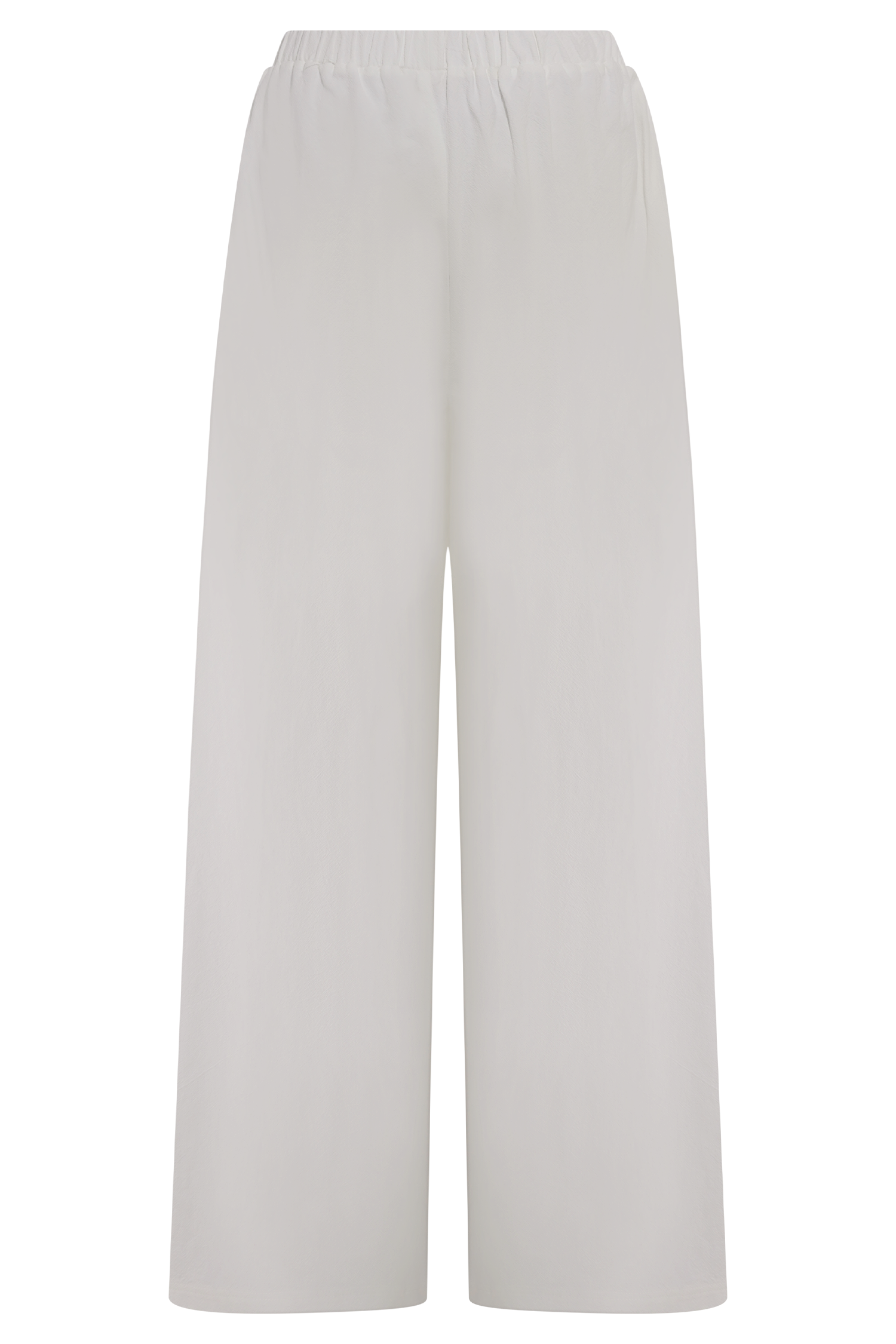 Campbell Cotton Wide Leg Pants - White、mySite、solidvoid