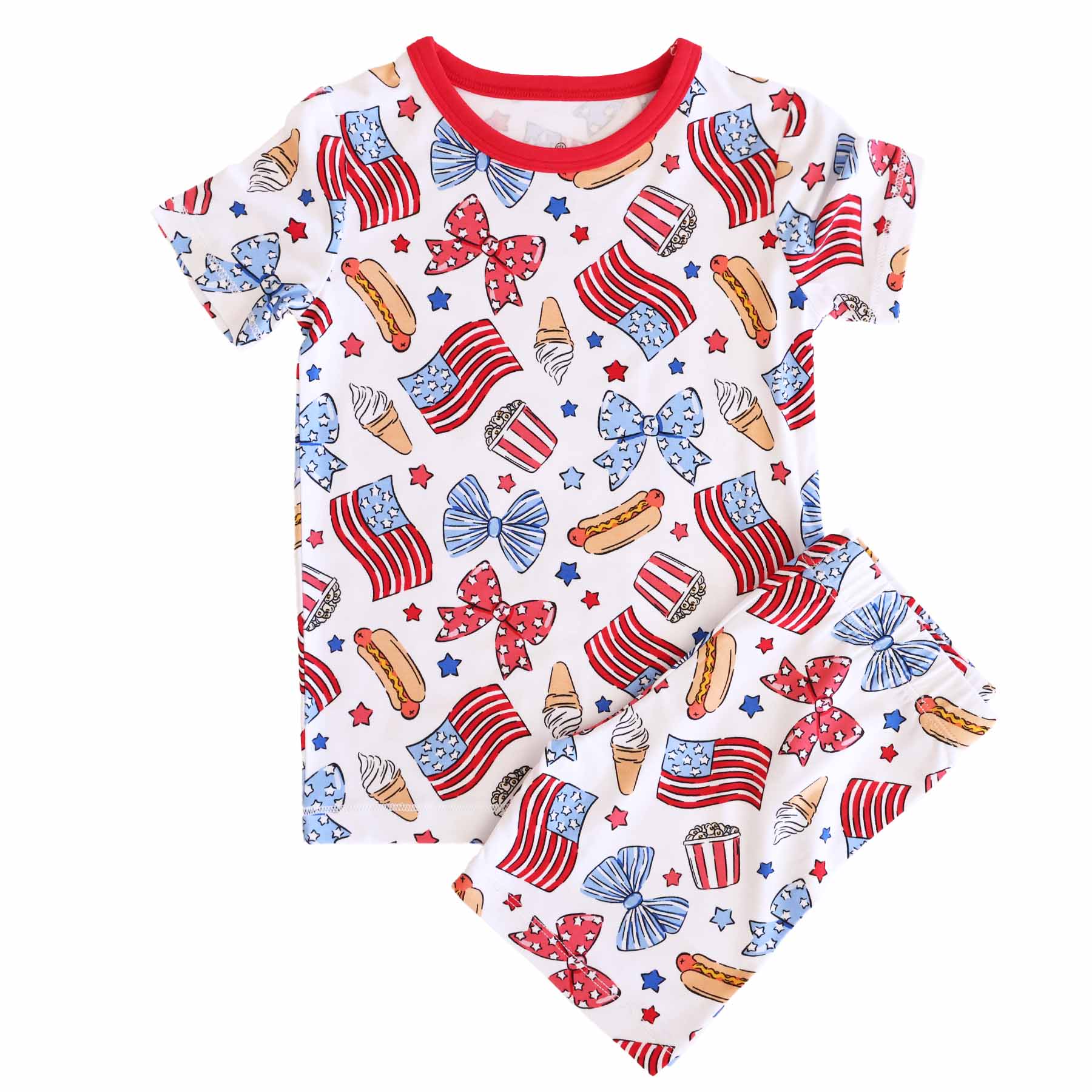  Two Piece Short Pajama Set | Party in the USA Bows、mySite、layawaytickets