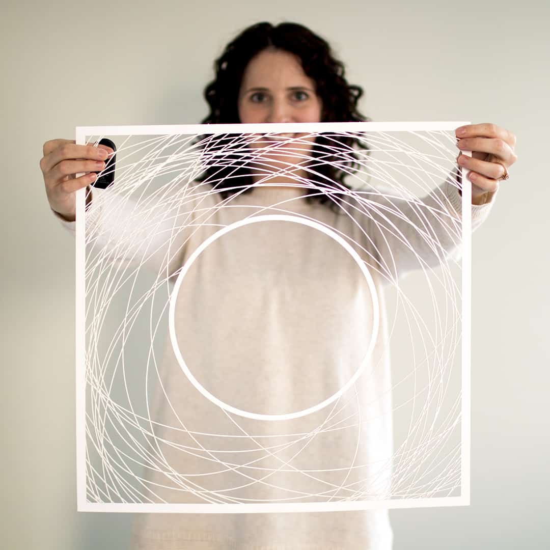  Encircled Paper Cut Ketubah With Color Wash by Adriana Saipe、mySite、elrpsem3k