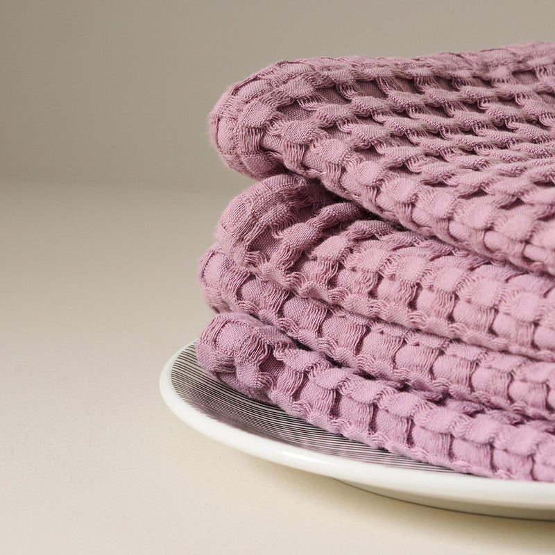 Cotton Face Towel | Waffle | Mellow Mauve、mySite、camillekostekn