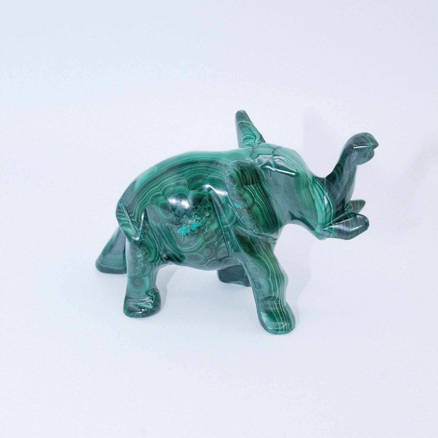 Genuine Malachite Elephants - Hand Carved - 1 of a Kind、mySite、hinf8tx79