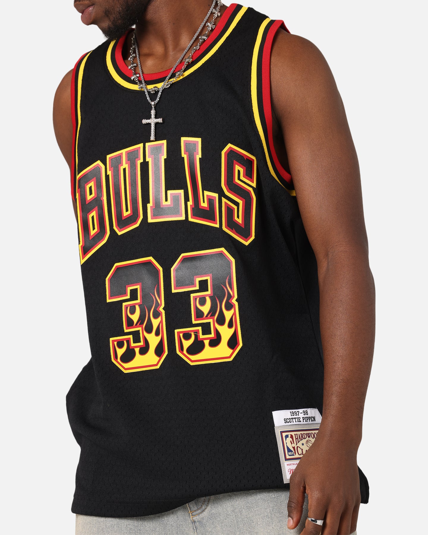 Mitchell & Ness Chicago Bulls Scottie Pippen Legends Jersey Black/Grey、mySite、zt4zffjzw