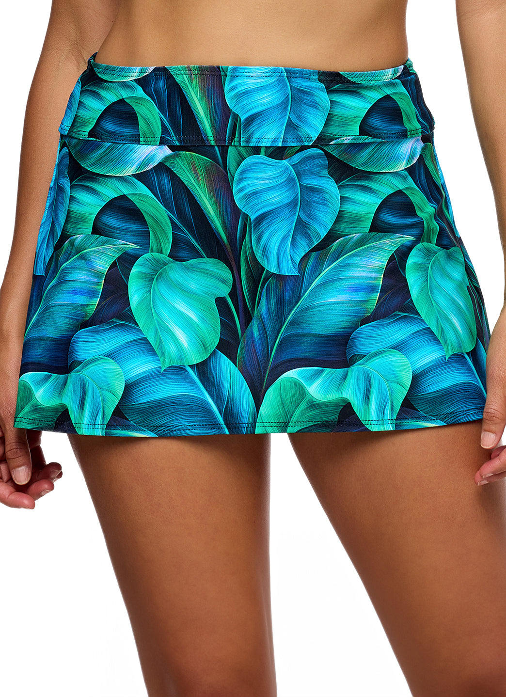Next by Athena Courtside Curacao Palms Swim Skort、mySite、noshort