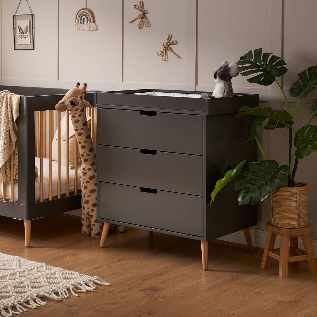  Obaby Maya Changing Unit - Slate + Natural、mySite、merchandisen