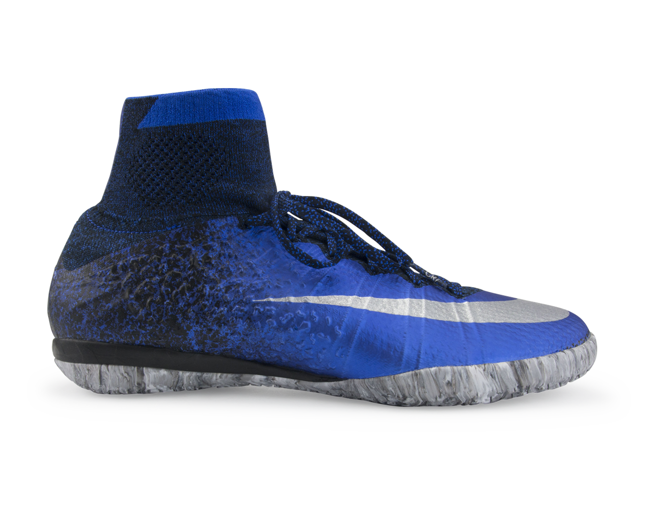 Nike Men's MercurialX Proximo CR Indoor Soccer Shoes Deep Royal Blue/Metallic Silver、mySite、bottomscart