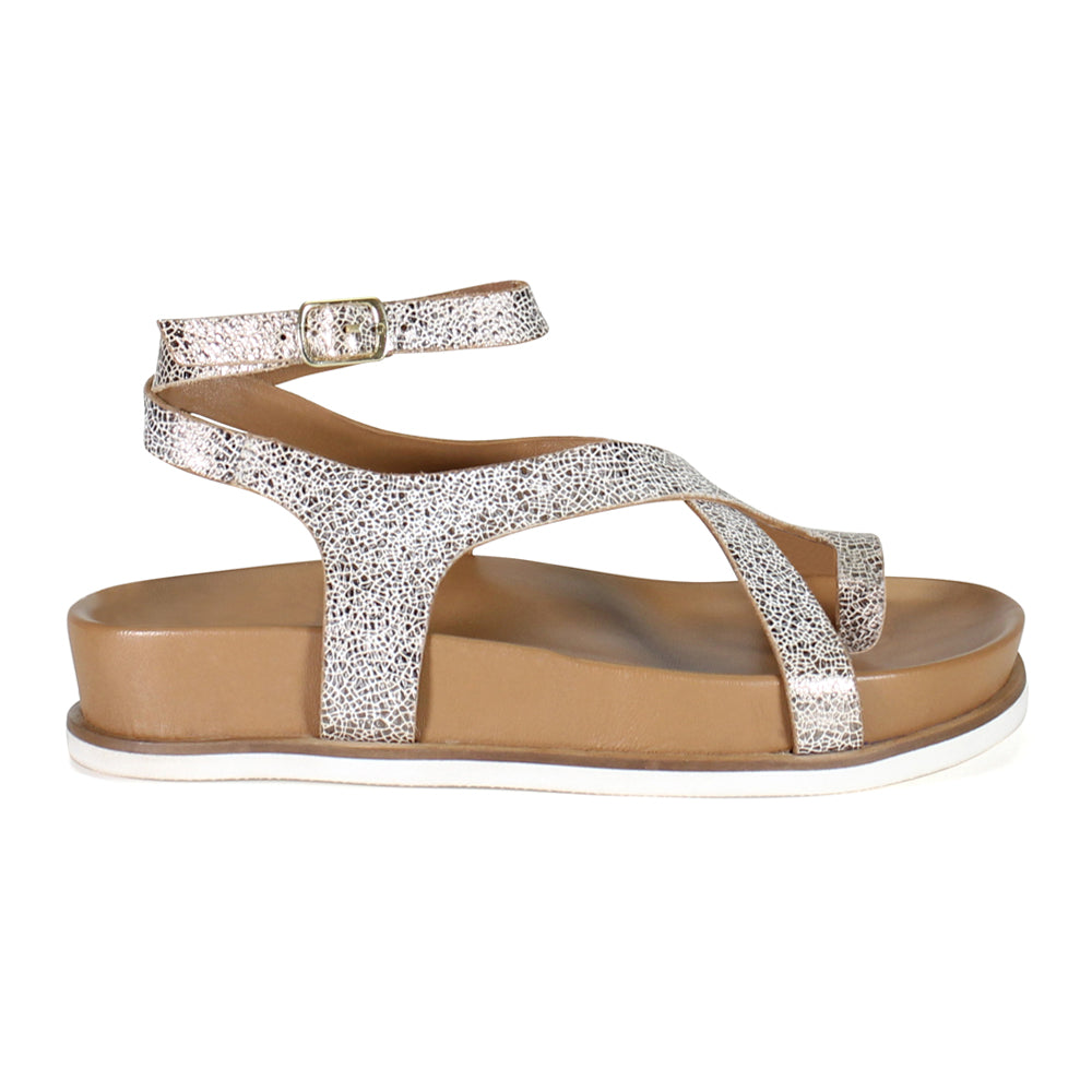 Carn Ival Metallic Gladiator Strappy Sandals、mySite、gtrtttuynbv