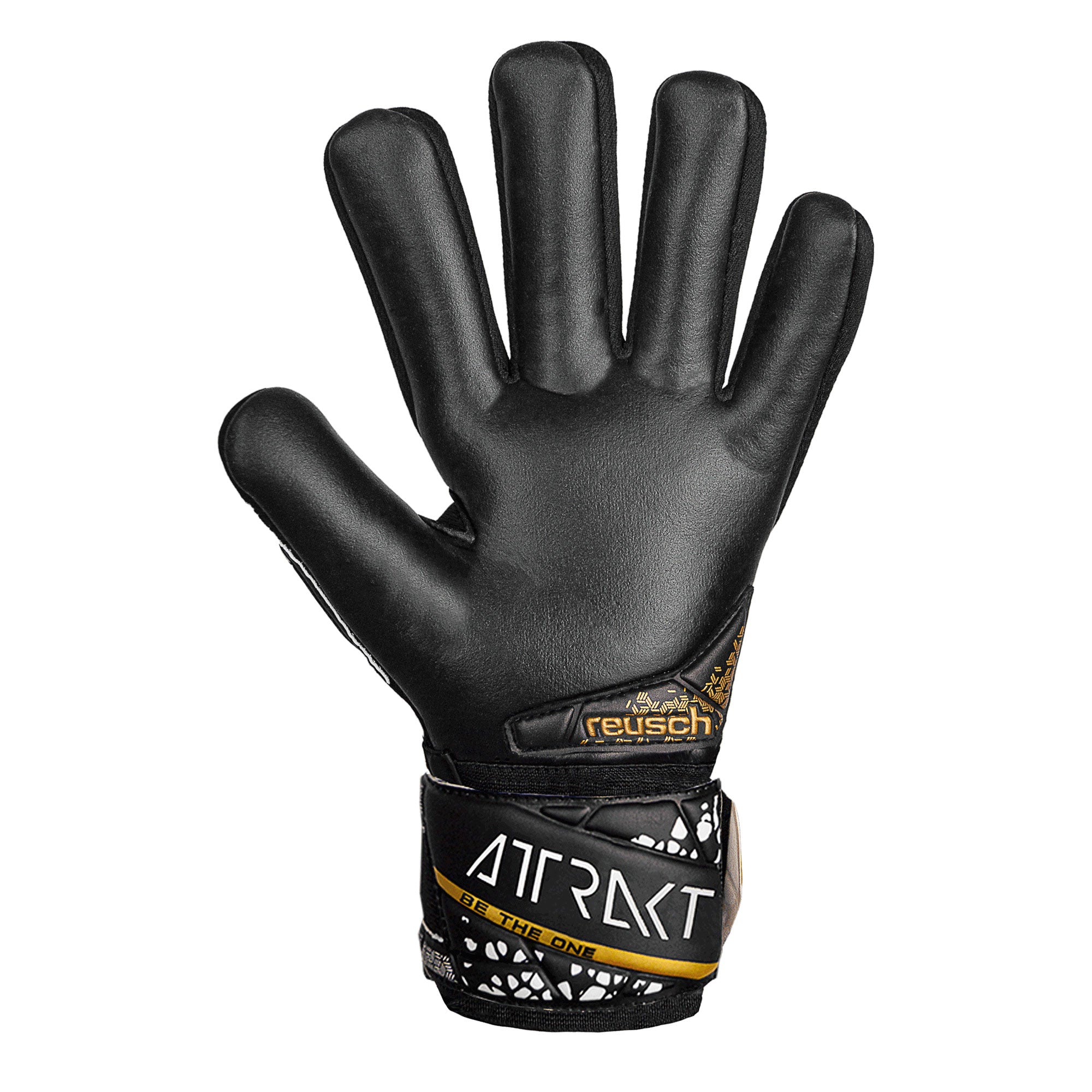 Reusch Kids Attrakt Silver NC Fingersave Goalkeeper Gloves Black/Gold/White、mySite、bottomscart