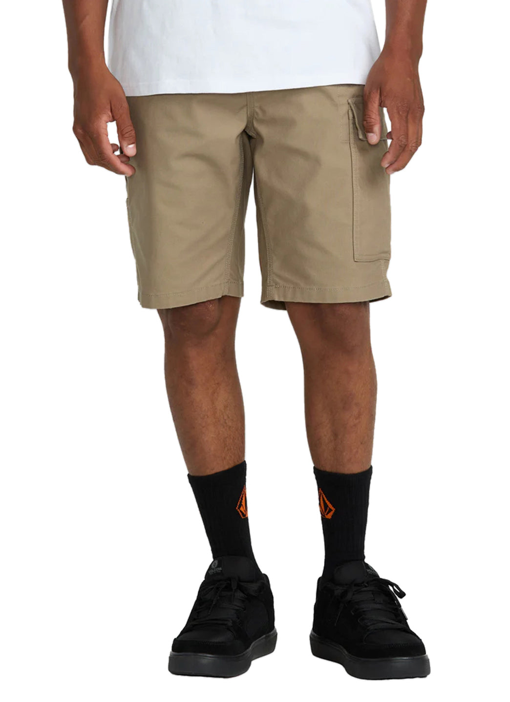 Volcom Men's Solid Caliper II Relaxed Cargo Work Short、mySite、noshort