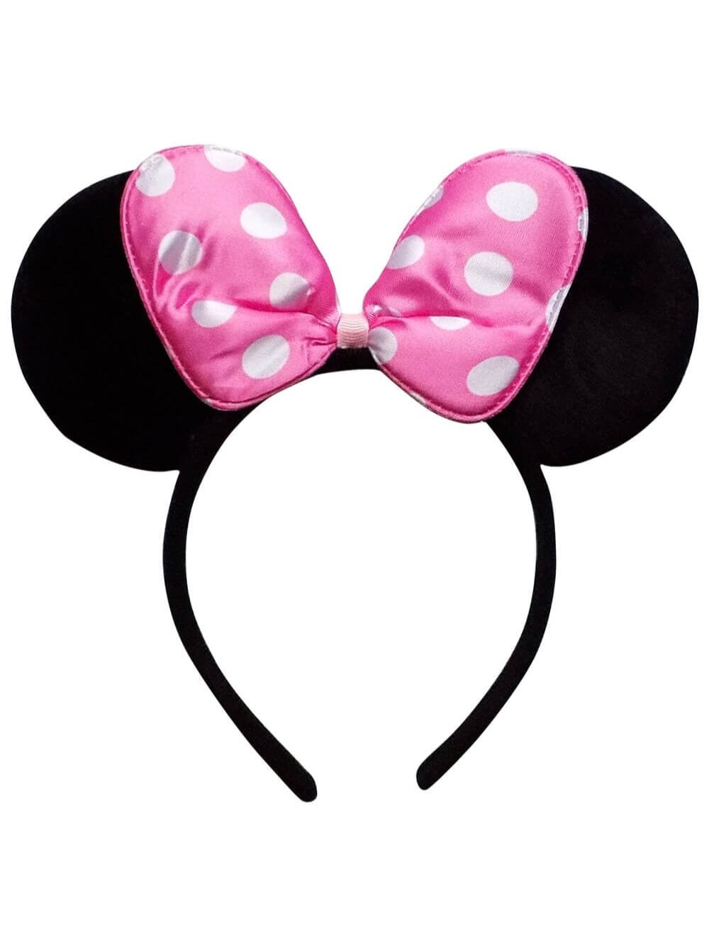 Neon Pink Polka Dot Mouse Girls Headband Ears, Kid or Adult Costume Accessories、mySite、camillekostekn