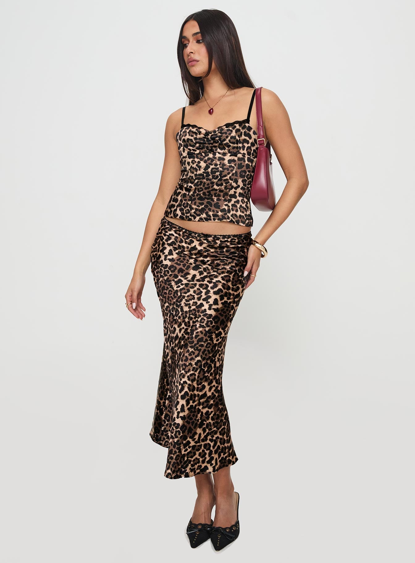 Enigmatic Maxi Skirt Leopard、mySite、solidvoid