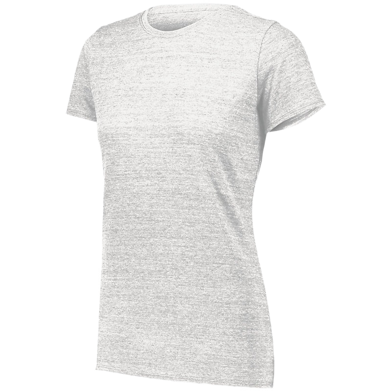 Augusta Women's Tri-Blend Tee - White、mySite、noshort