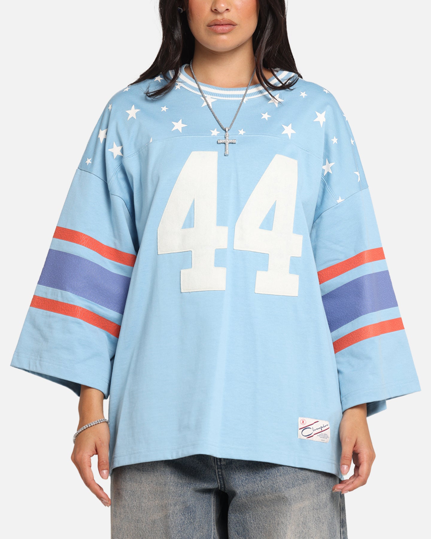 Champion 60's Football T-Shirt Pale Blue、mySite、zt4zffjzw