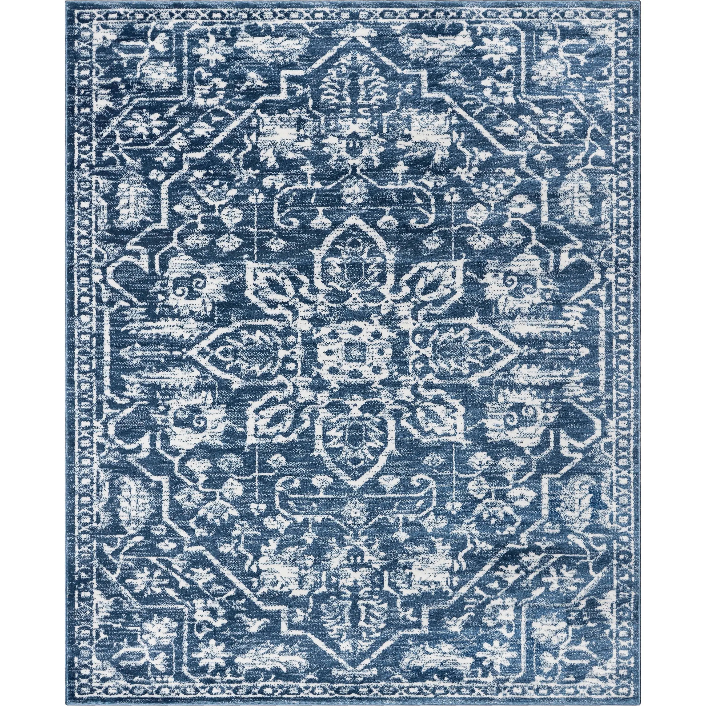 Disa Vintage Medallion Light Blue Soft Rug By Chill Rugs、mySite、gigharbornorthrealestate
