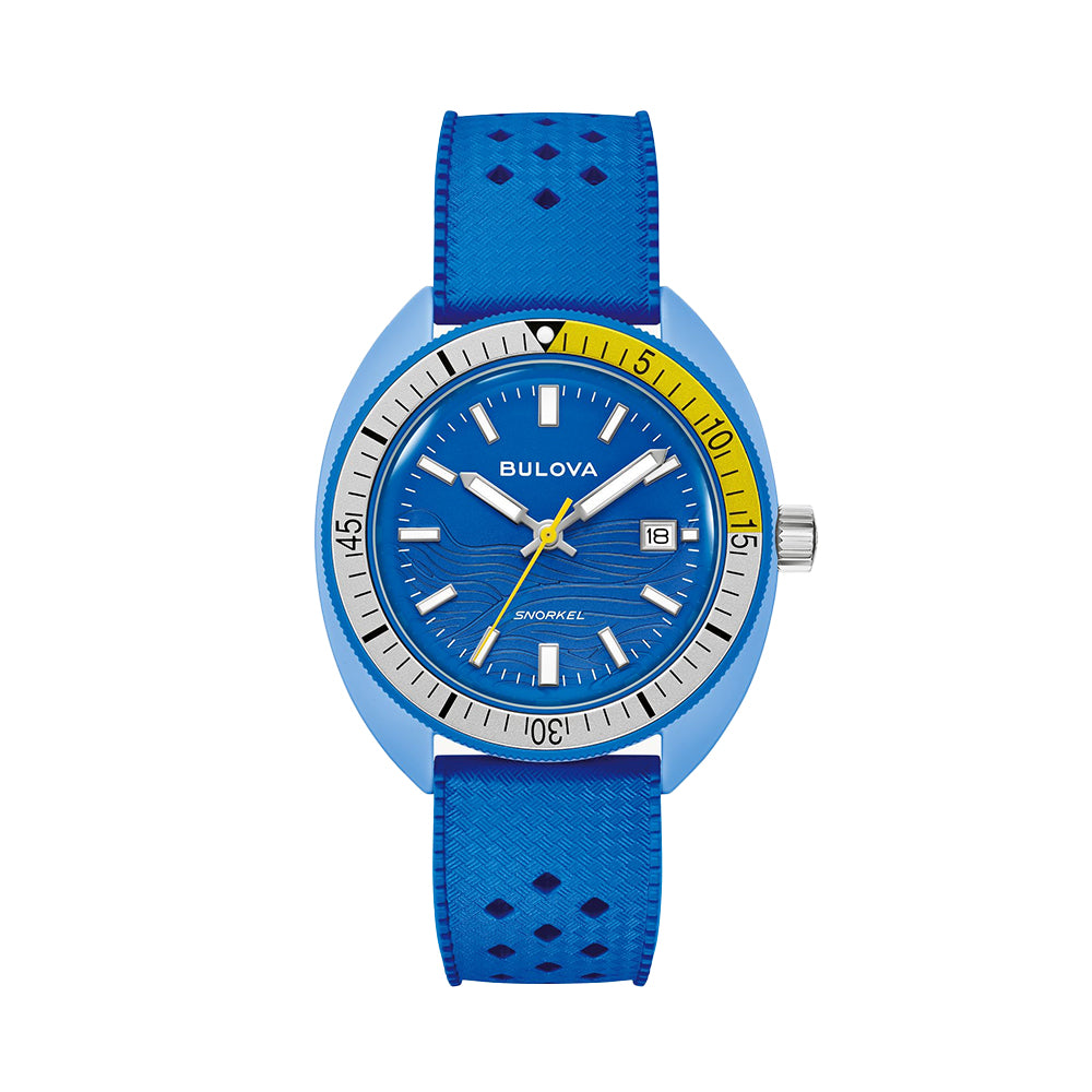 Snorkel Blue Tang Fish 41mm - Blue on Rubber Strap、mySite、botmansion