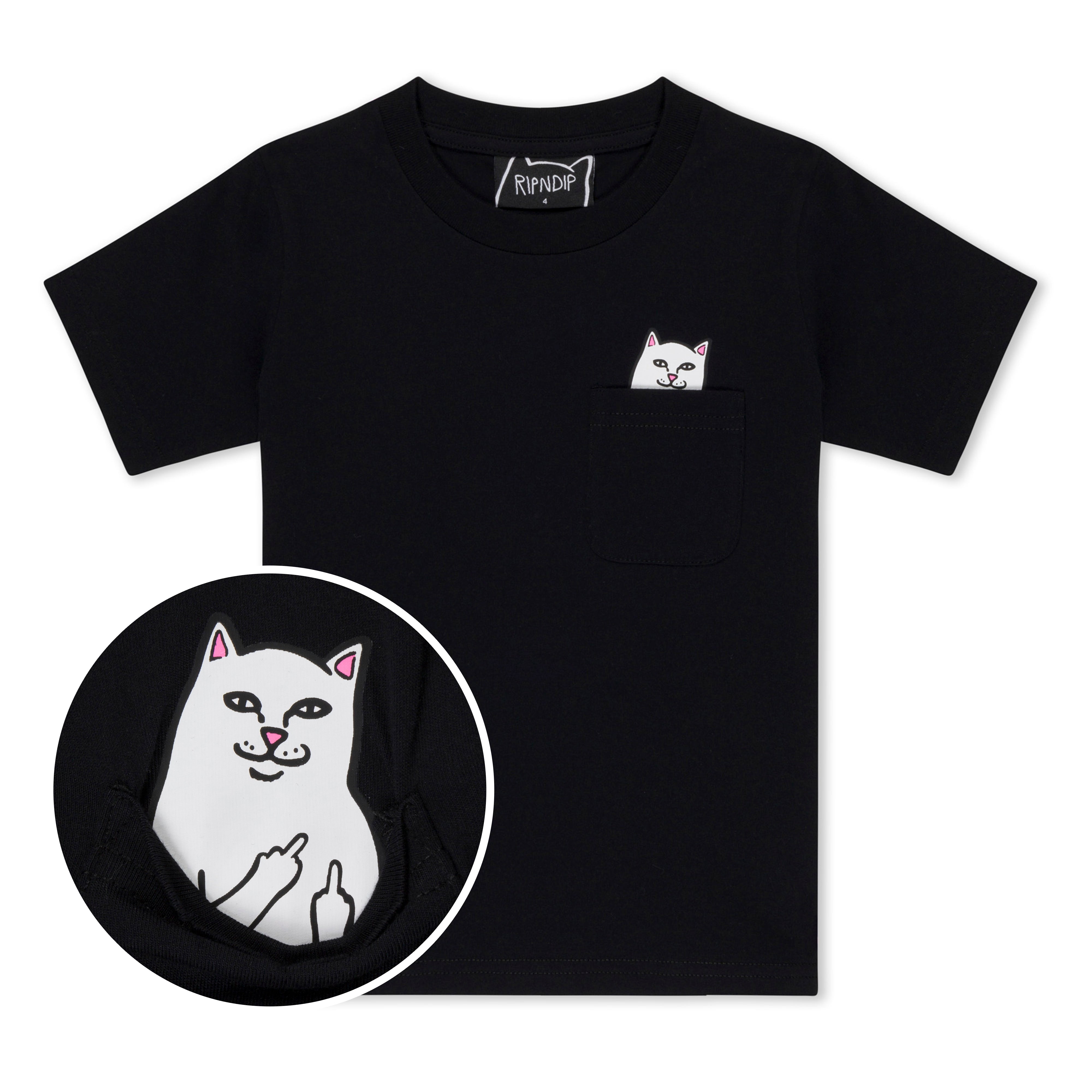  Lord Nermal Kid Pocket Tee (Black)、mySite、merchandisen