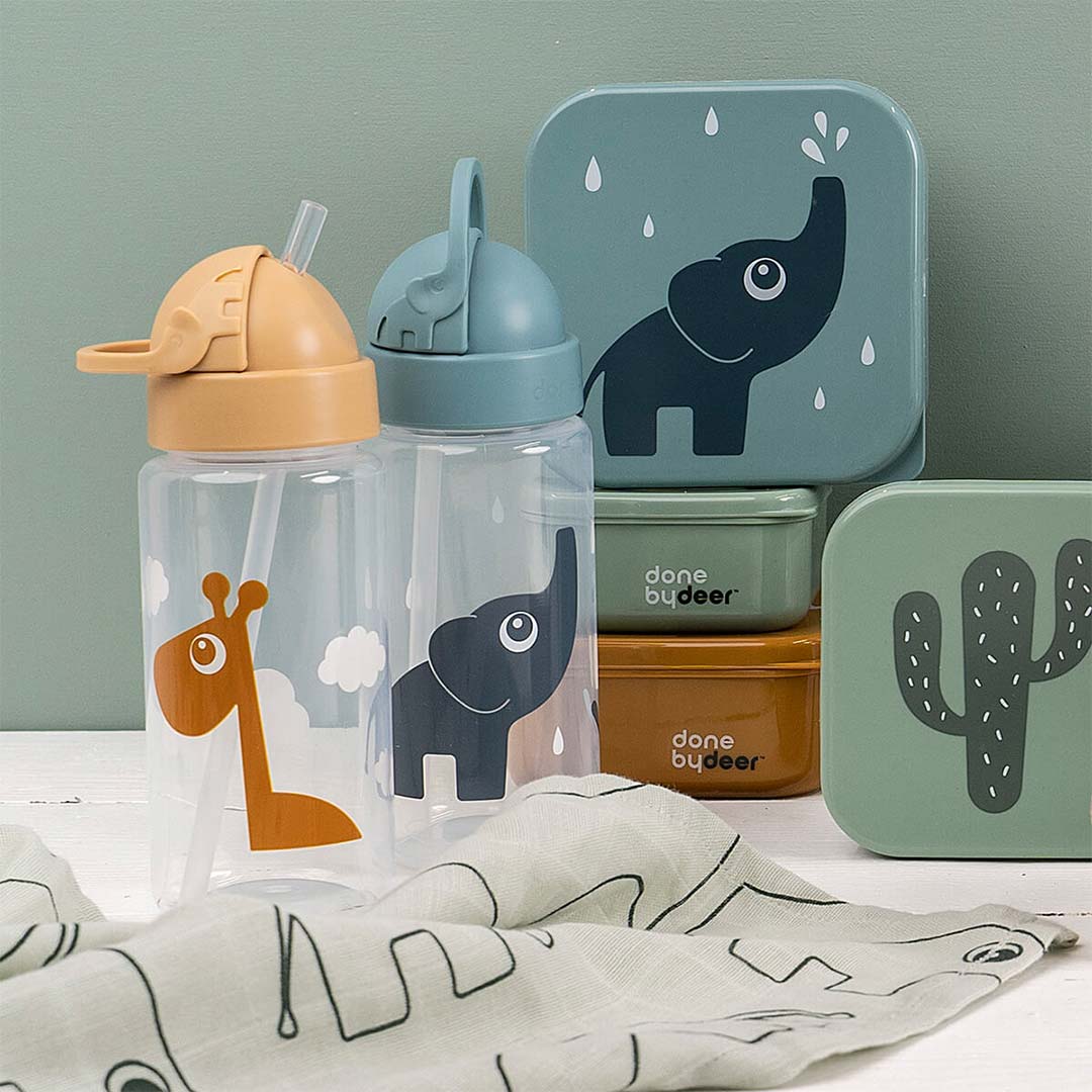  Done by Deer Straw Bottle - Elphee - Blue、mySite、merchandisen