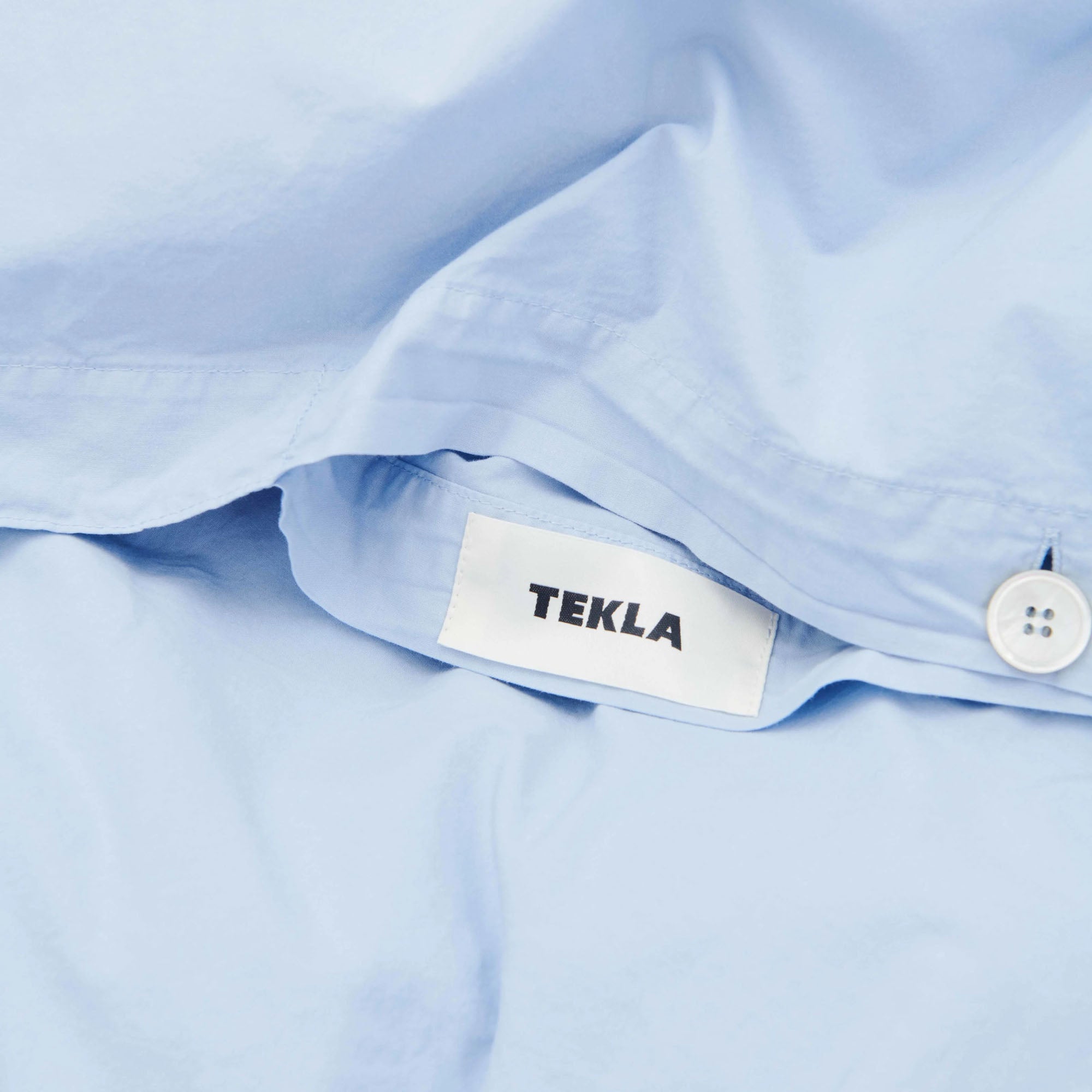  Tekla Cotton Percale Duvet Cover Queen / Morning Blue、mySite、merchandisen