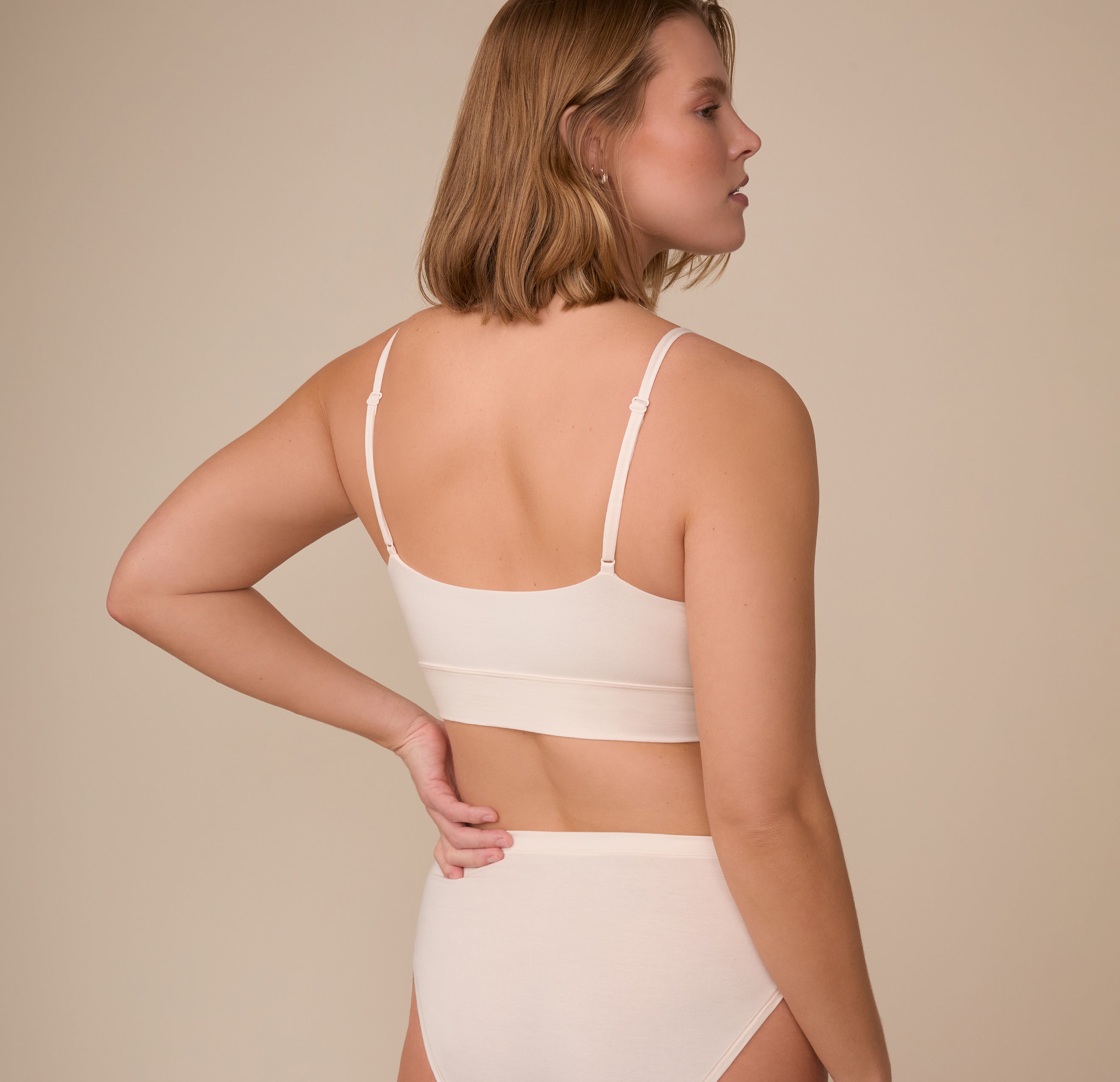 Cloud Cotton Triangle Bralette - Quartz、mySite、bengalsvssteelers