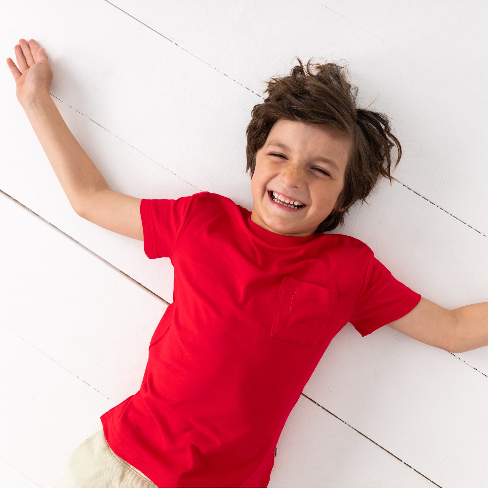 Candy Red Relaxed Pocket Tee、mySite、g9winljtr