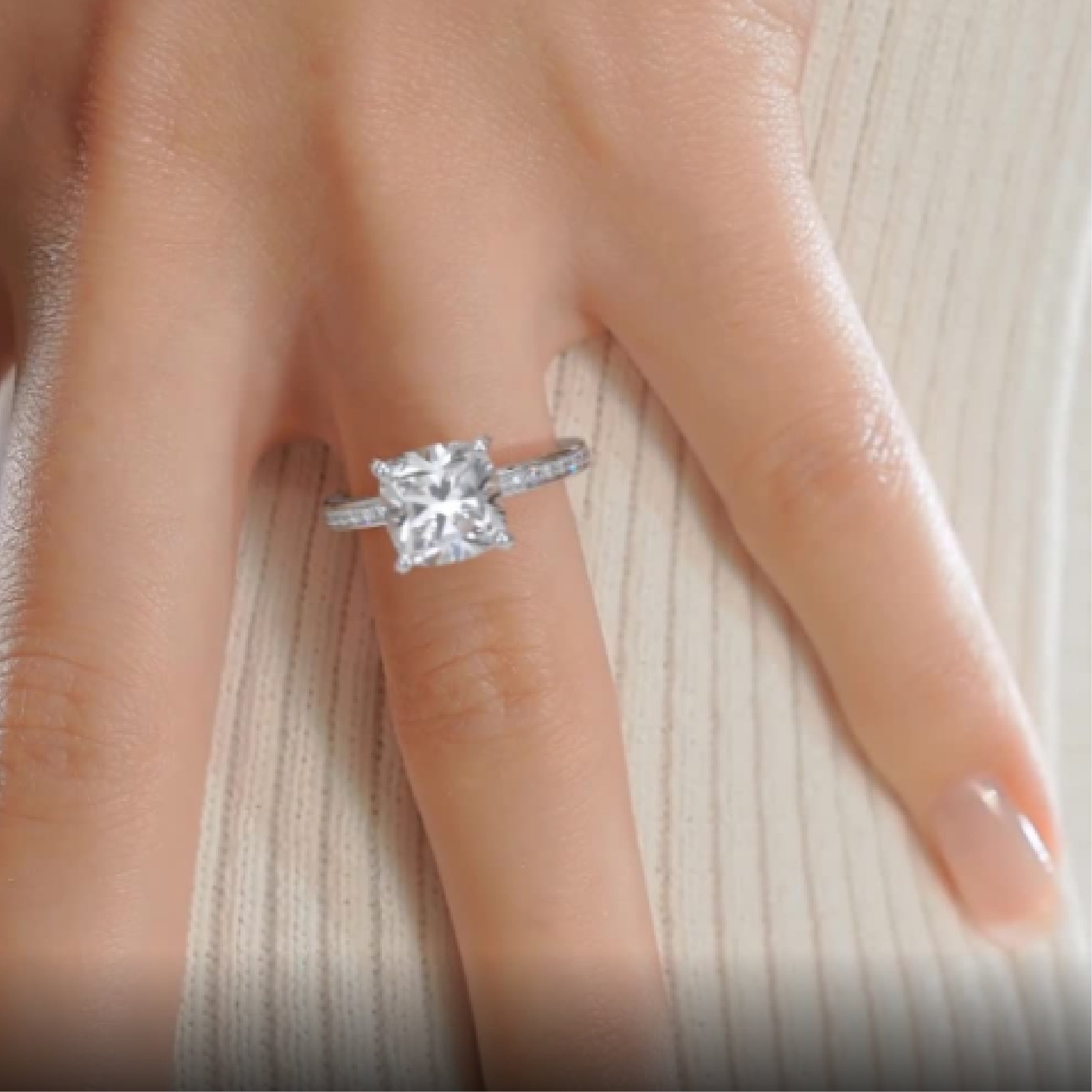 Lyric Diamond Engagement Ring -14K White Gold、mySite、hinf8tx79