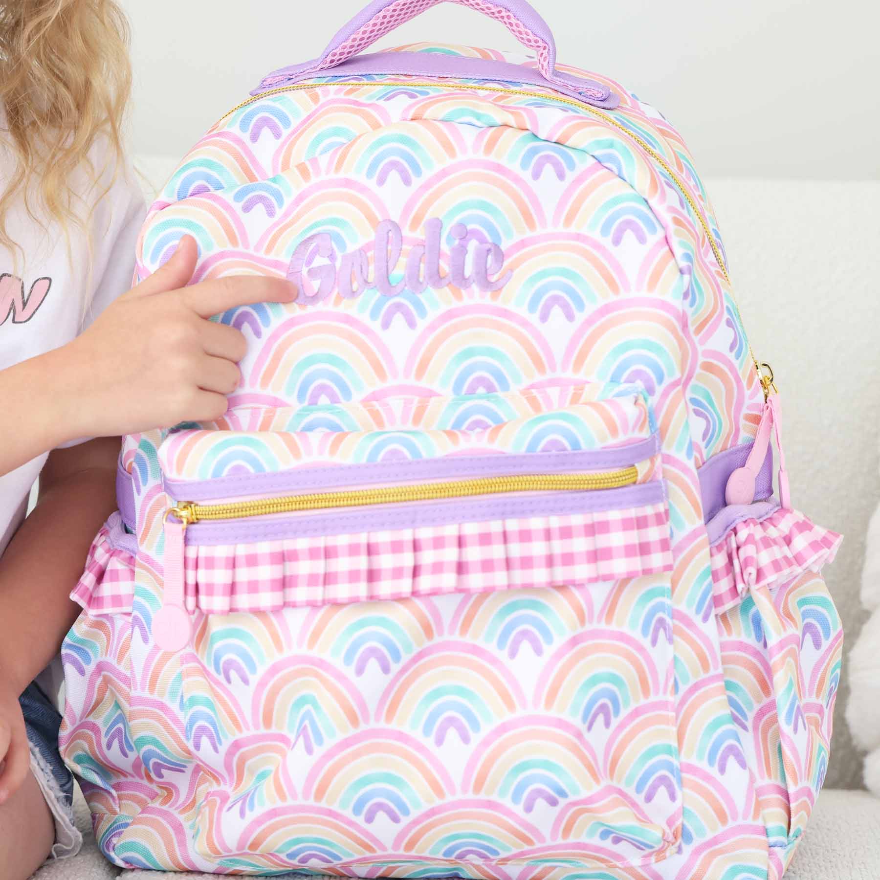  Kids Personalized Ruffle Backpack | Day Dream、mySite、layawaytickets