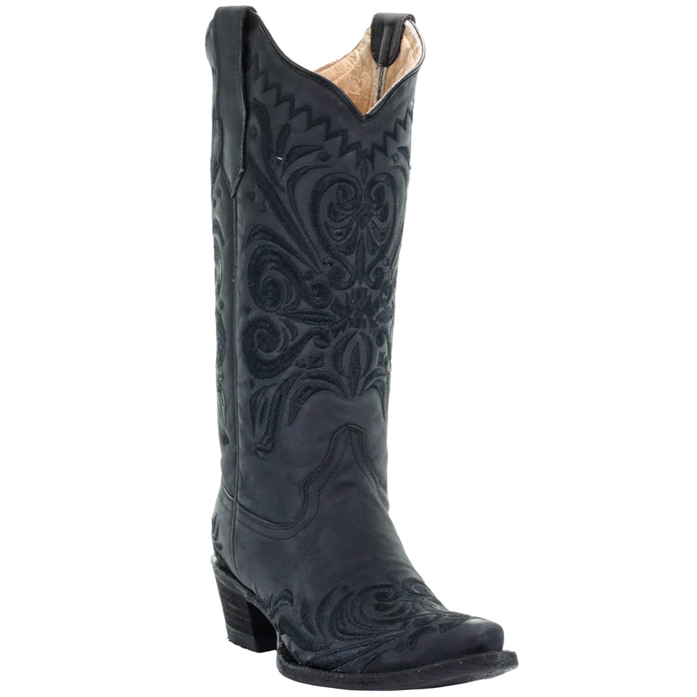 Filigree Embroidery Snip Toe Cowboy Boots、mySite、gtrtttuynbv