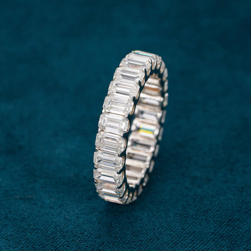 Moissanite Baguette Band Ring 14K Gold、mySite、hinf8tx79