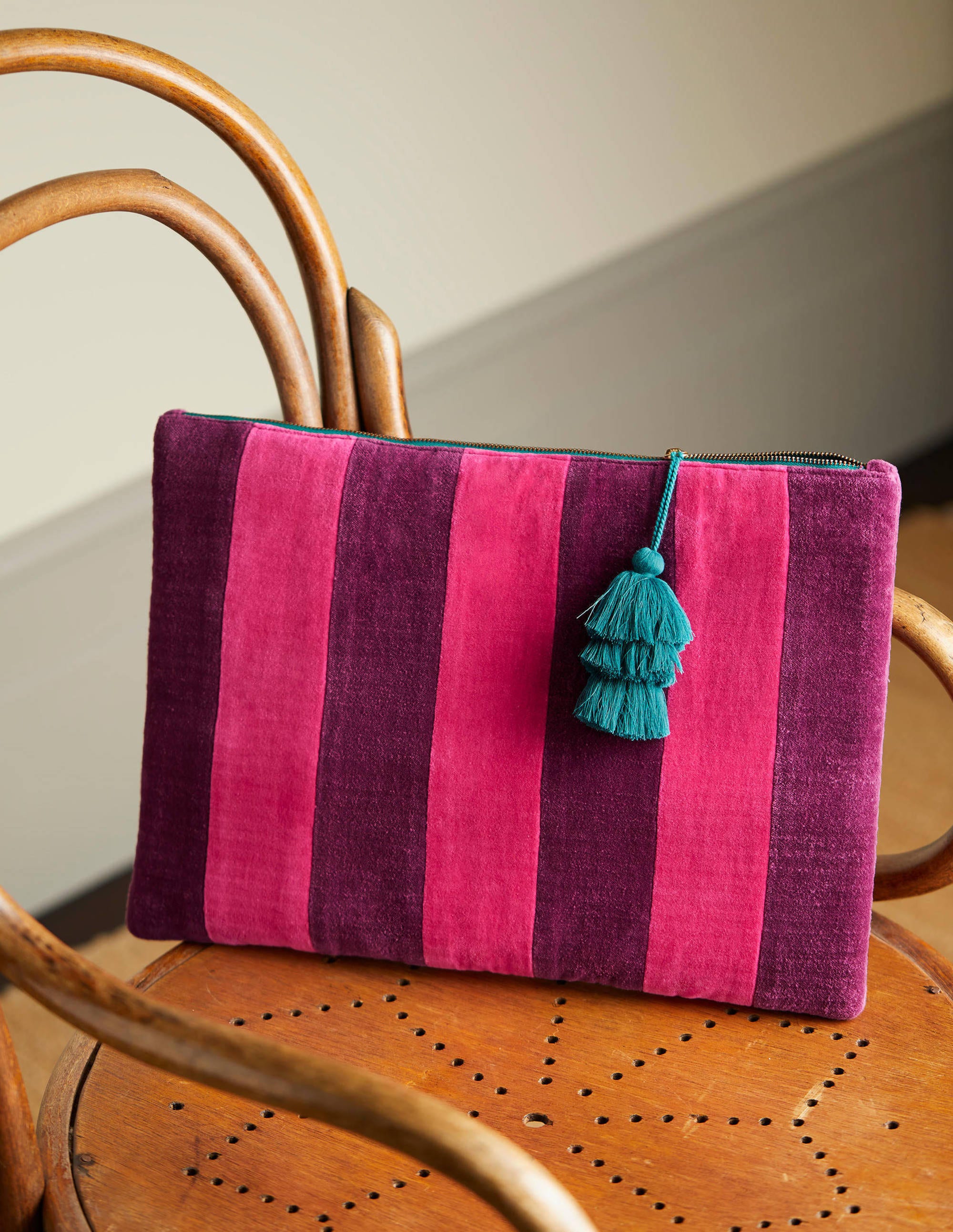  Velvet Laptop Pouch-Festival Pink/Wine、mySite、ashleygrahame