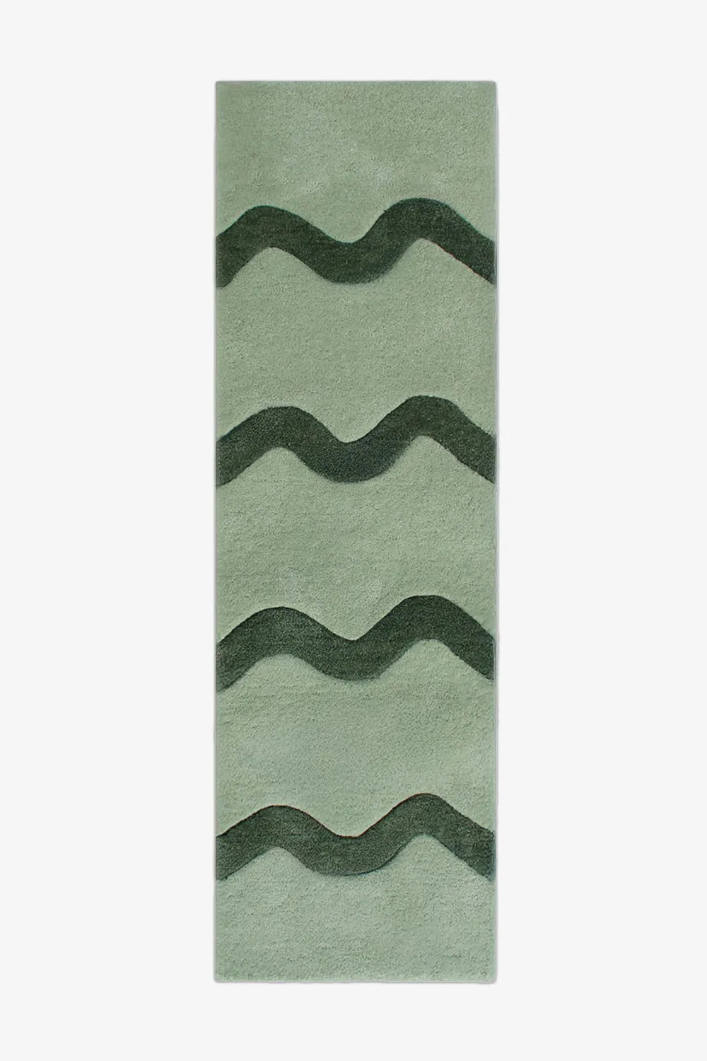 Wavy Stripe Hand Tufted Wool Runner Rug、mySite、gigharbornorthrealestate