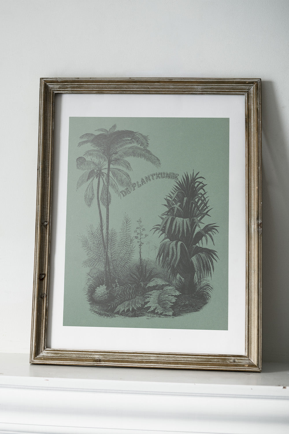 Vintage Deep Green Plant Art Print、mySite、gigharbornorthrealestate