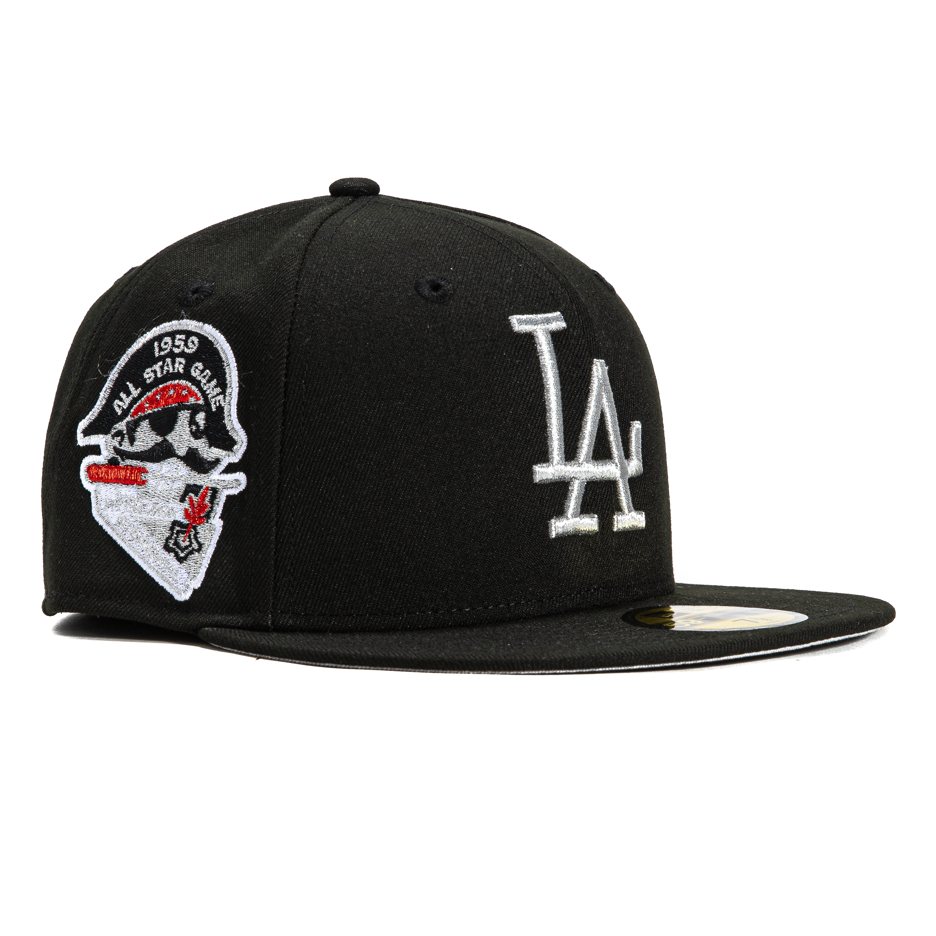New Era 59Fifty Los Angeles Dodgers 1959 All Star Game Patch Hat - Black, Metallic Silver、mySite、vikingsvslions