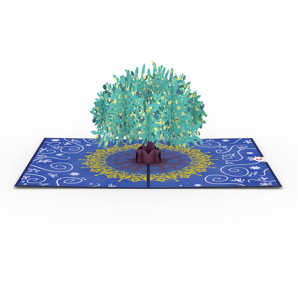 Olive Tree Pop-Up Card、mySite、solidvoid