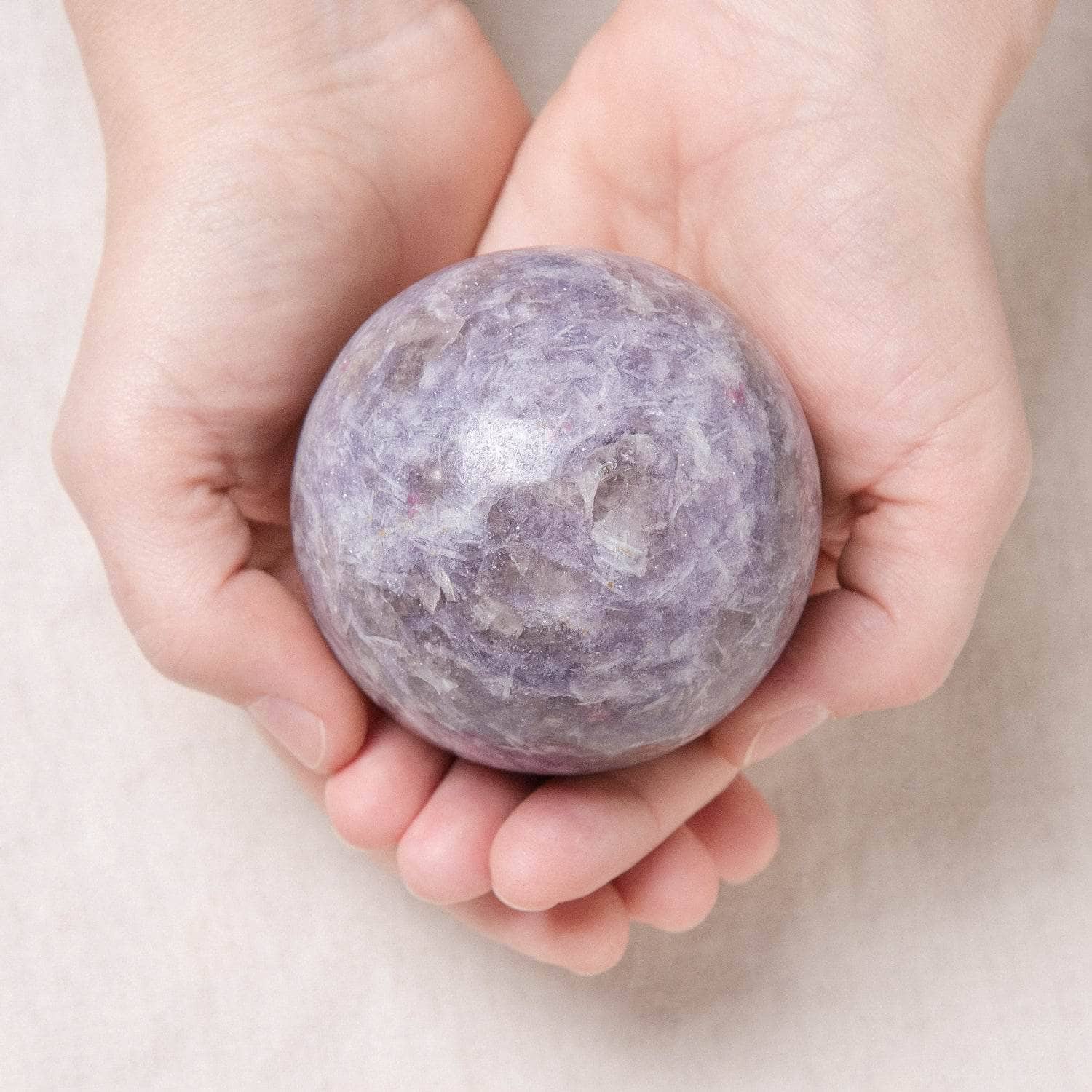 Lepidolite Sphere with Tripod - AAA Premium Quality、mySite、hinf8tx79